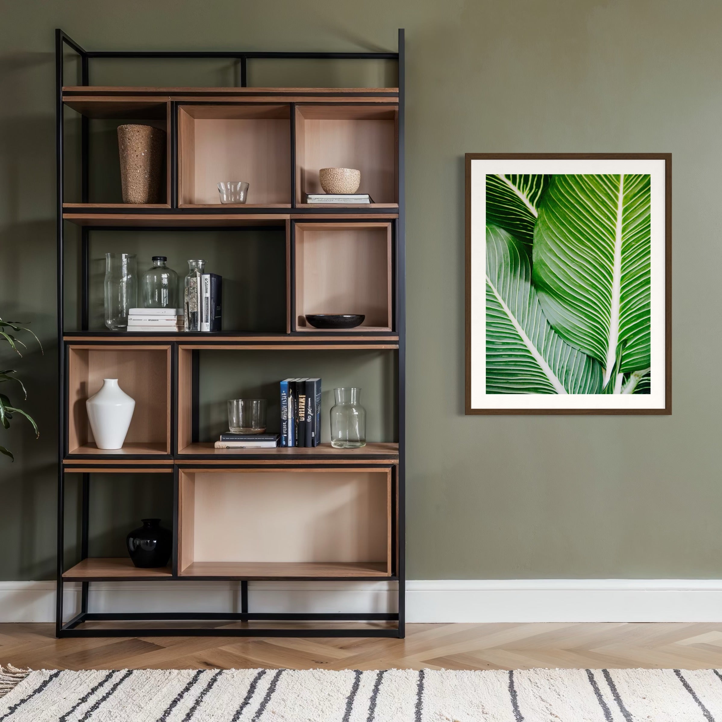 Vibrant Tropical Foliage - Moderno Wall Art Wall Art