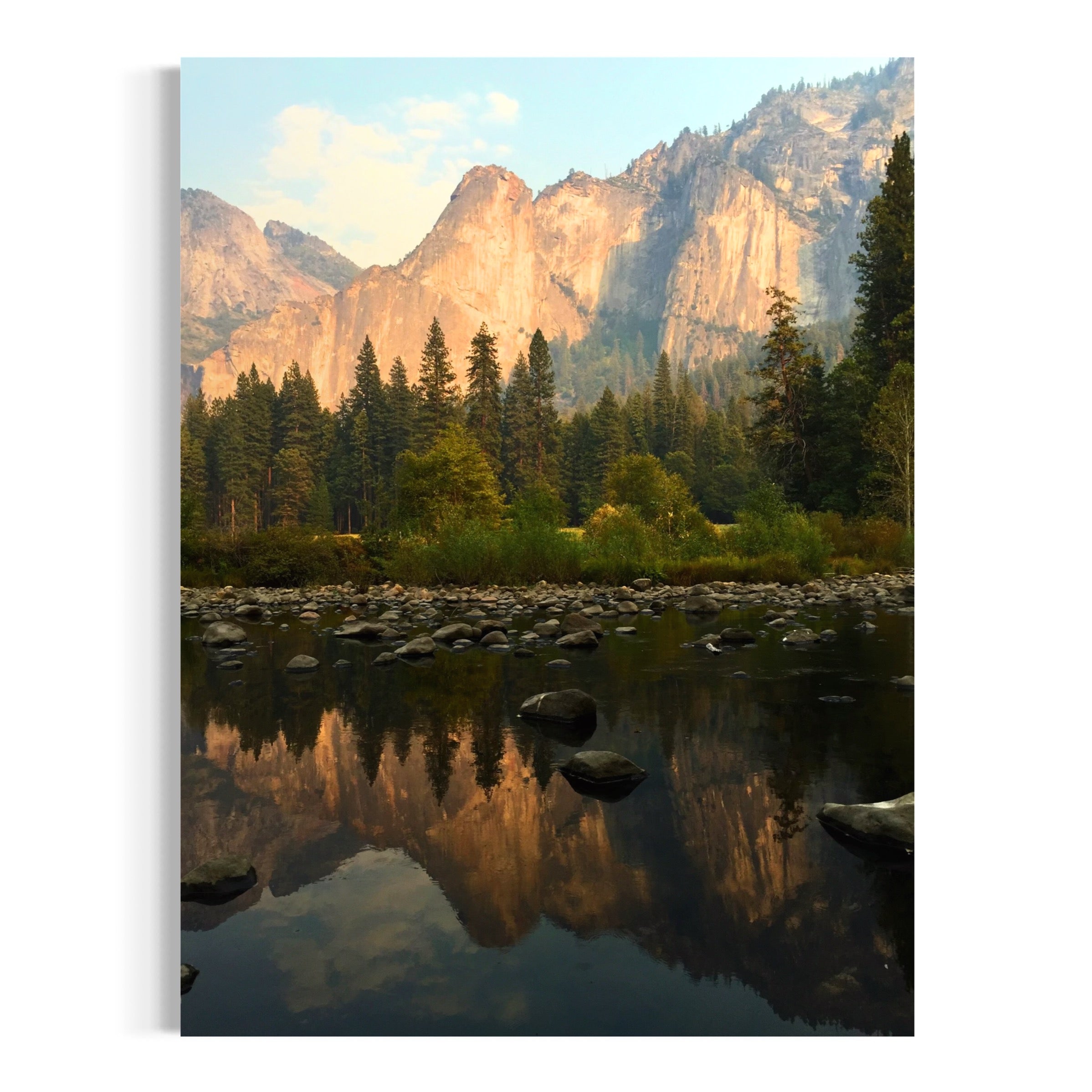 Mountain Reflections in Yosemite - Moderno Wall Art Wall Art