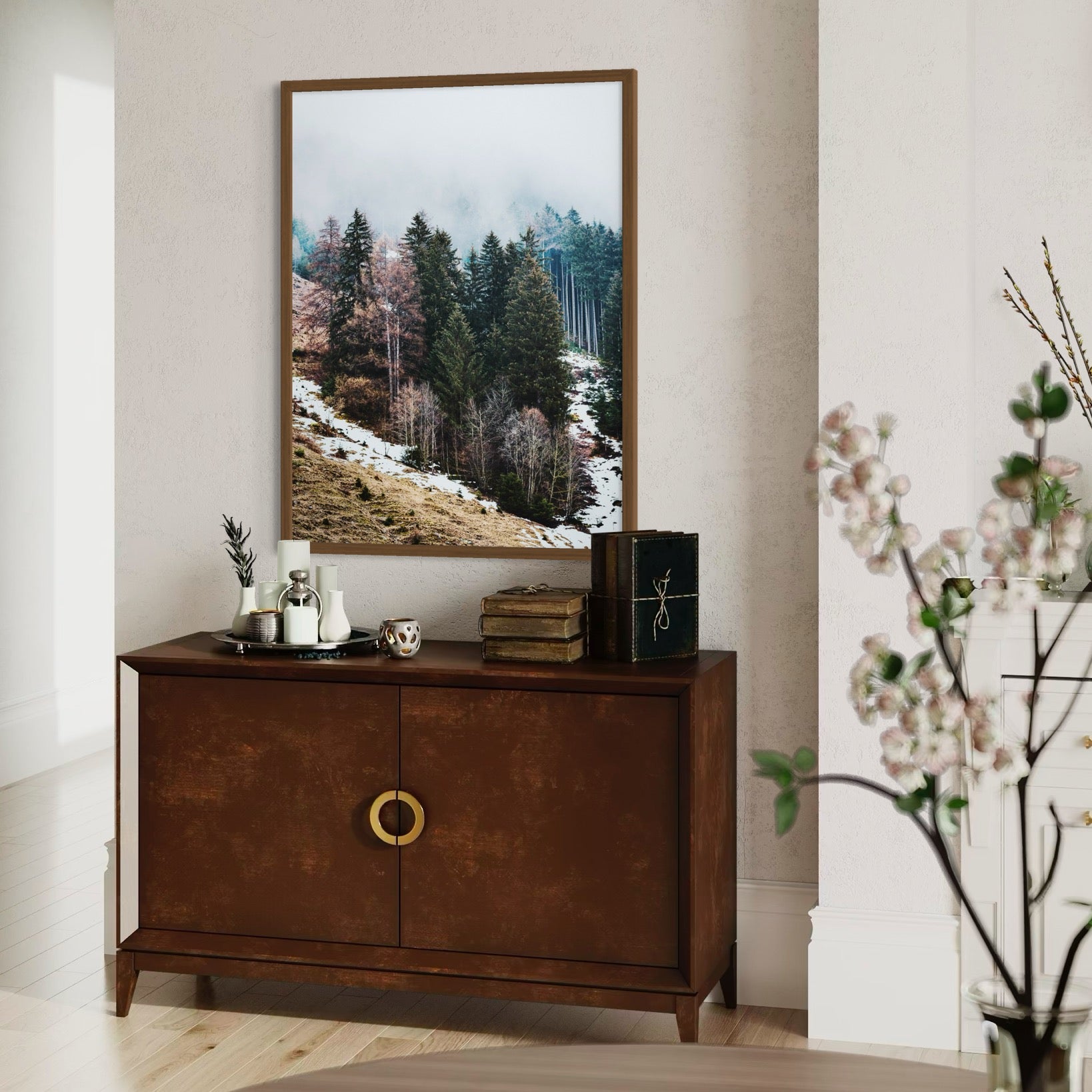 Moody Fall Forest - Moderno Wall Art Wall Art