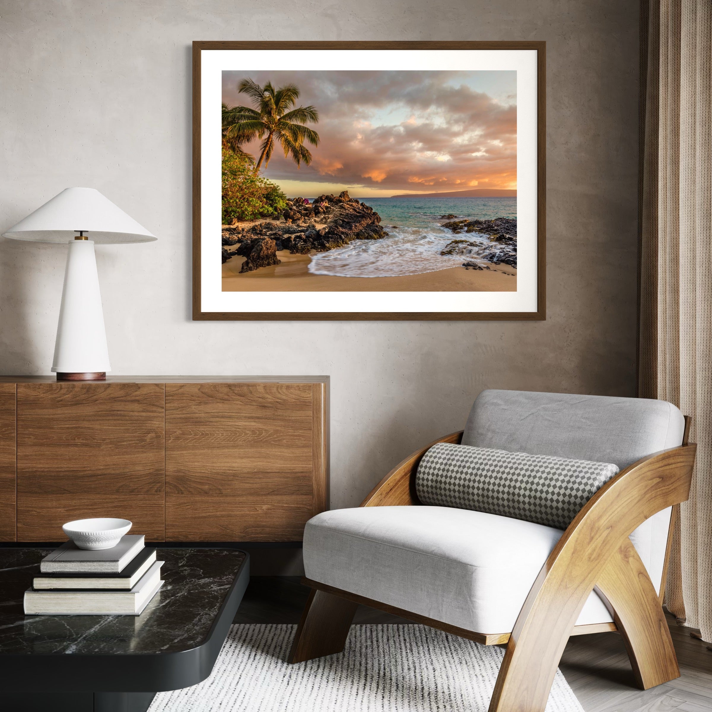 Glow Over the Tropics - Moderno Wall Art Wall Art