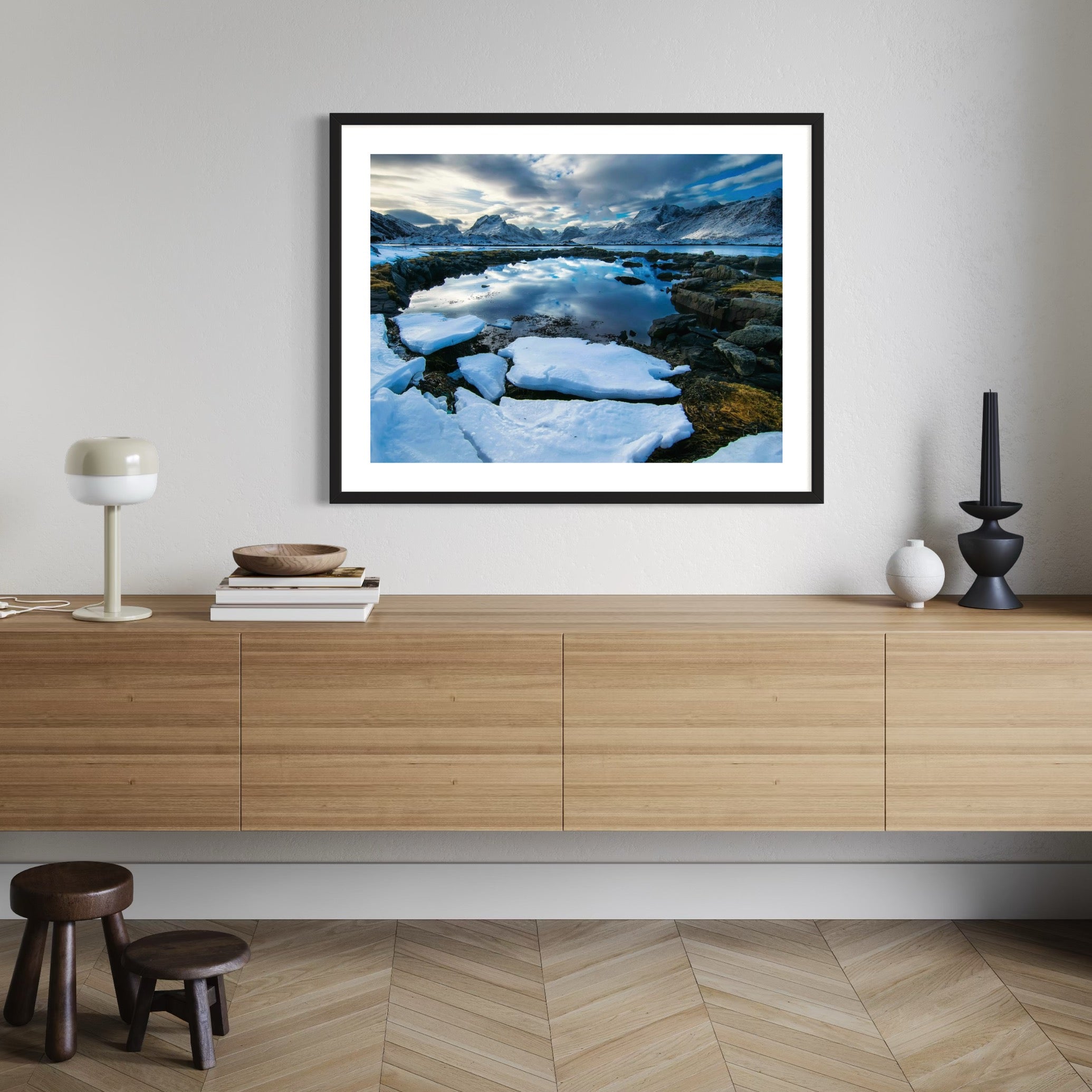 Skies Over Still Water - Moderno Wall Art Wall Art