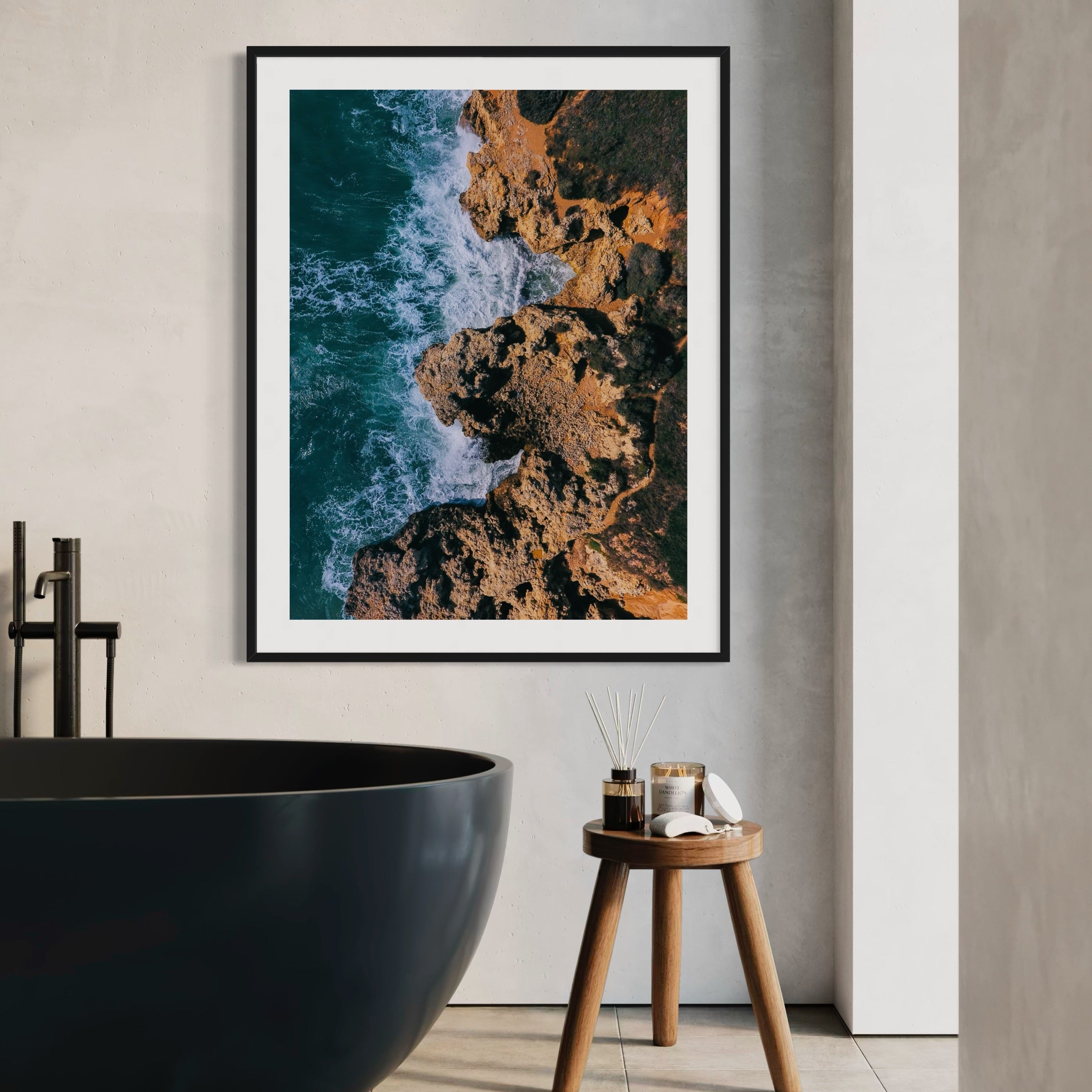 Land Meets Sea - Moderno Wall Art Wall Art