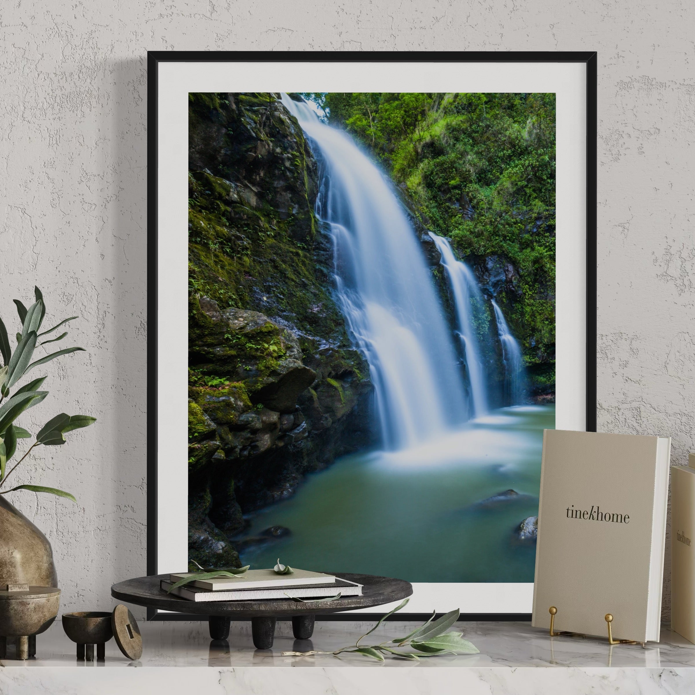 Upper Waikani Falls - Moderno Wall Art Wall Art