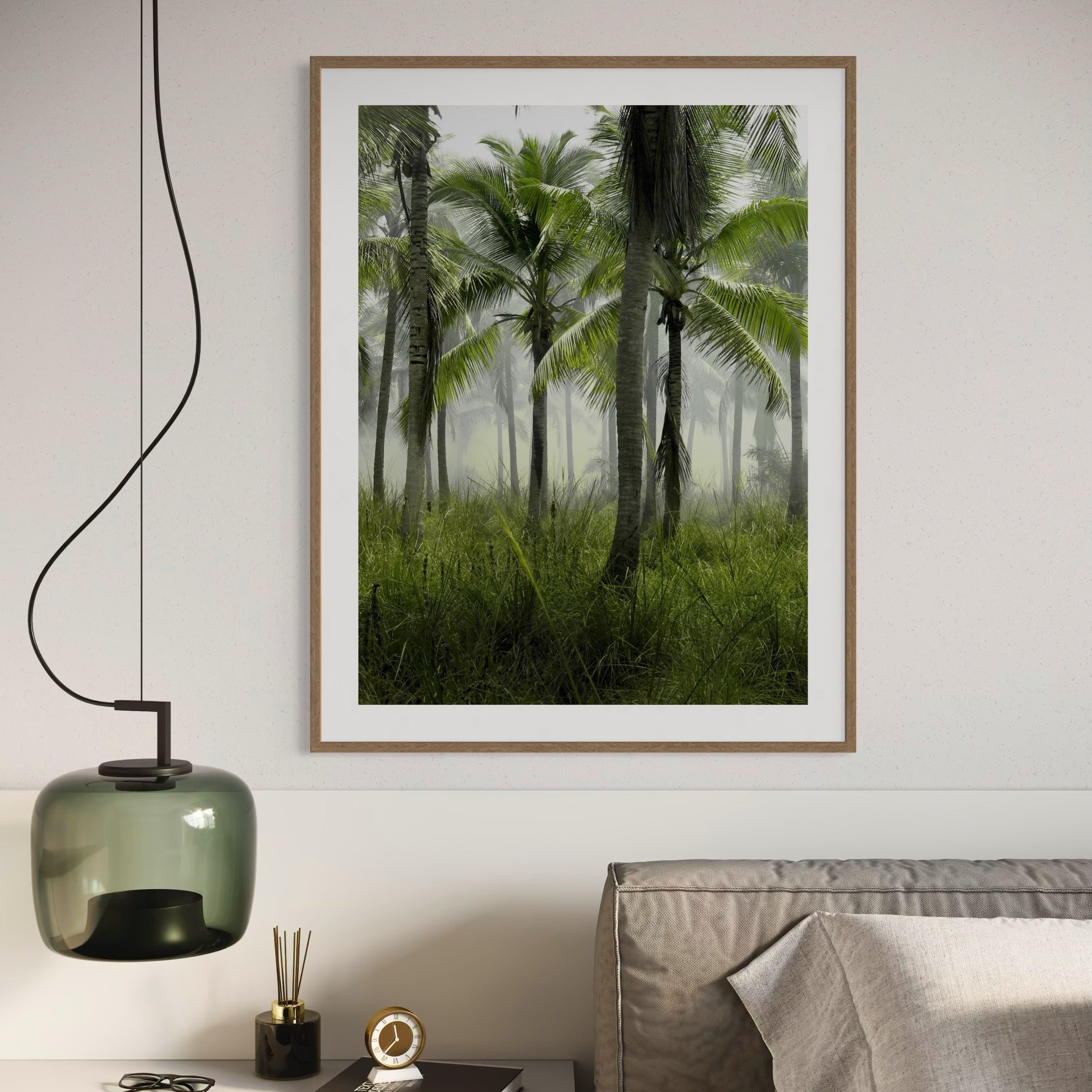 Tropical Morning Mist - Moderno Wall Art Wall Art