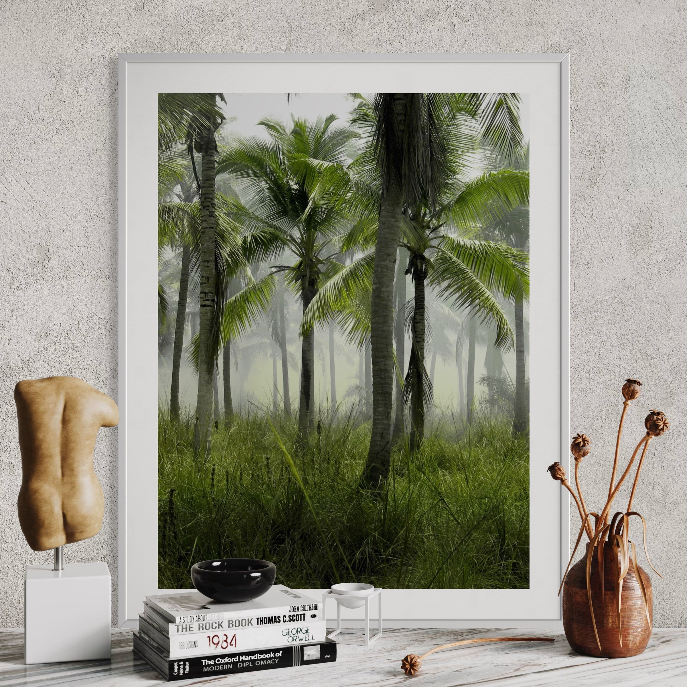Tropical Morning Mist - Moderno Wall Art Wall Art