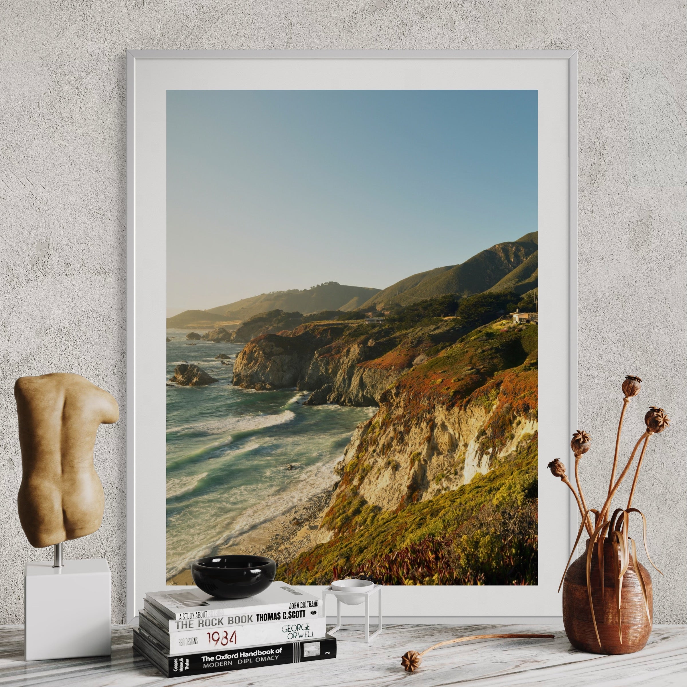 California Coastline - Moderno Wall Art Wall Art