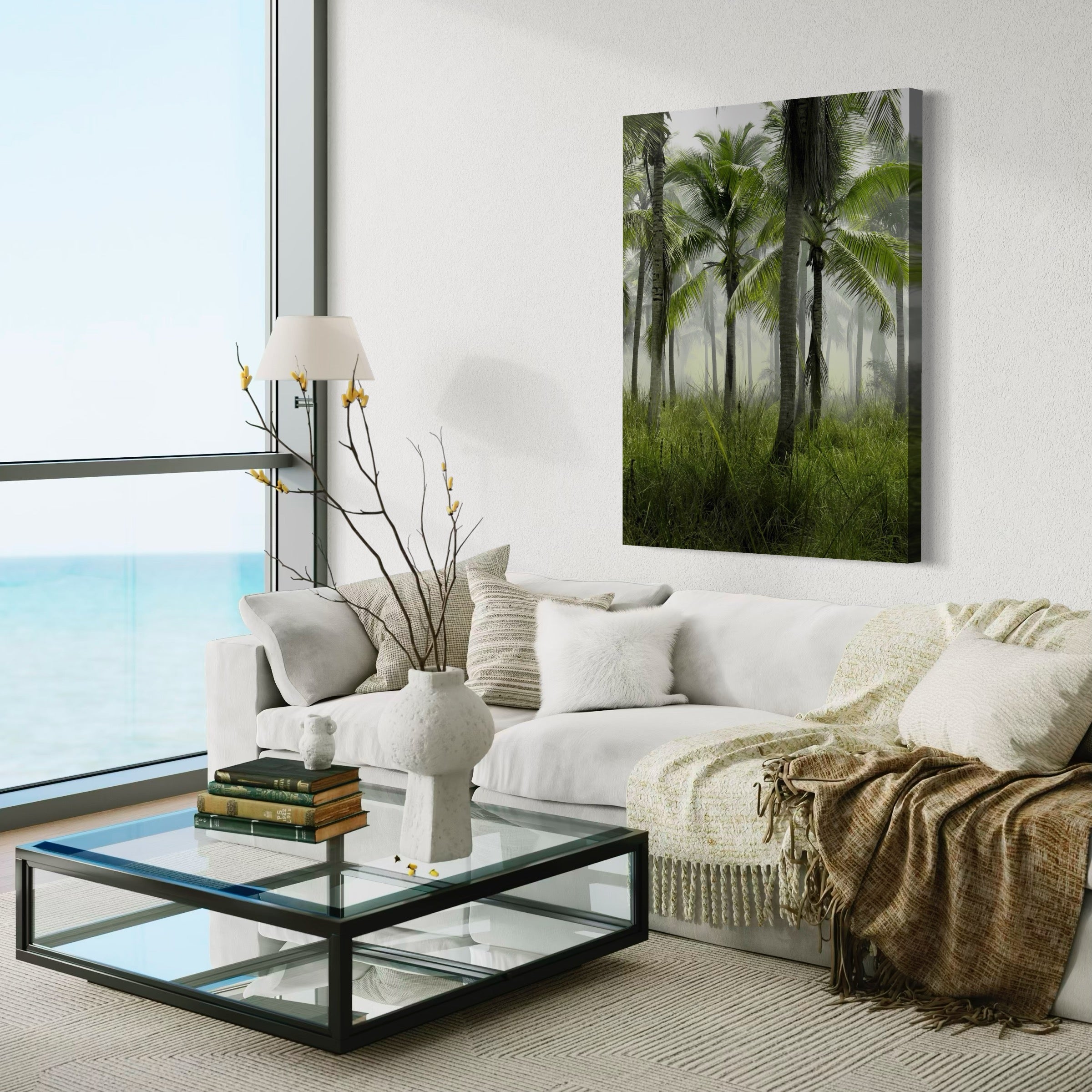 Tropical Morning Mist - Moderno Wall Art Wall Art