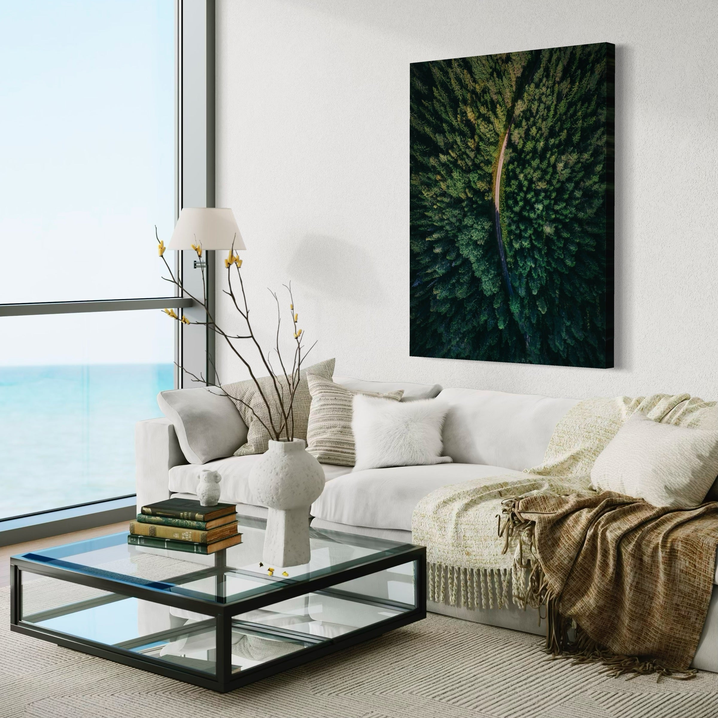 Forest From Above - Moderno Wall Art Wall Art