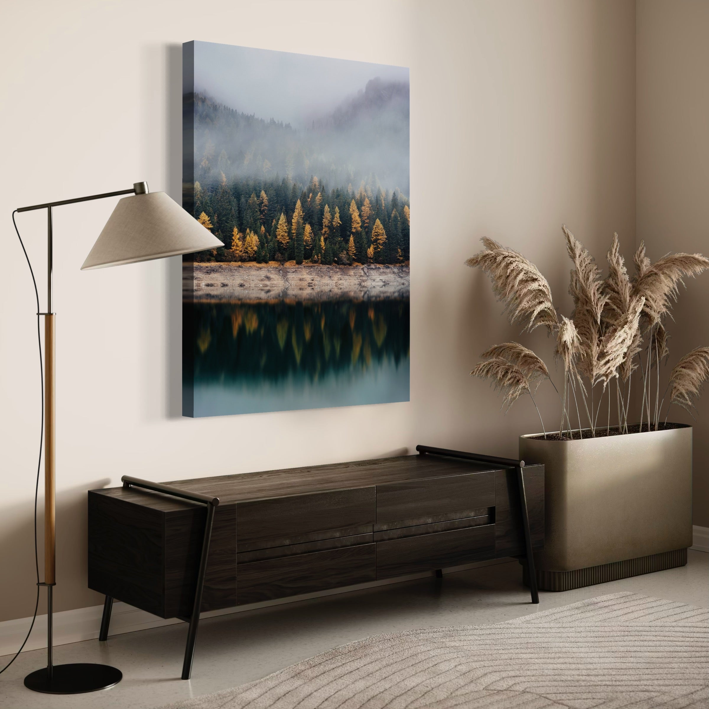 Tranquil Fall Waters - Moderno Wall Art