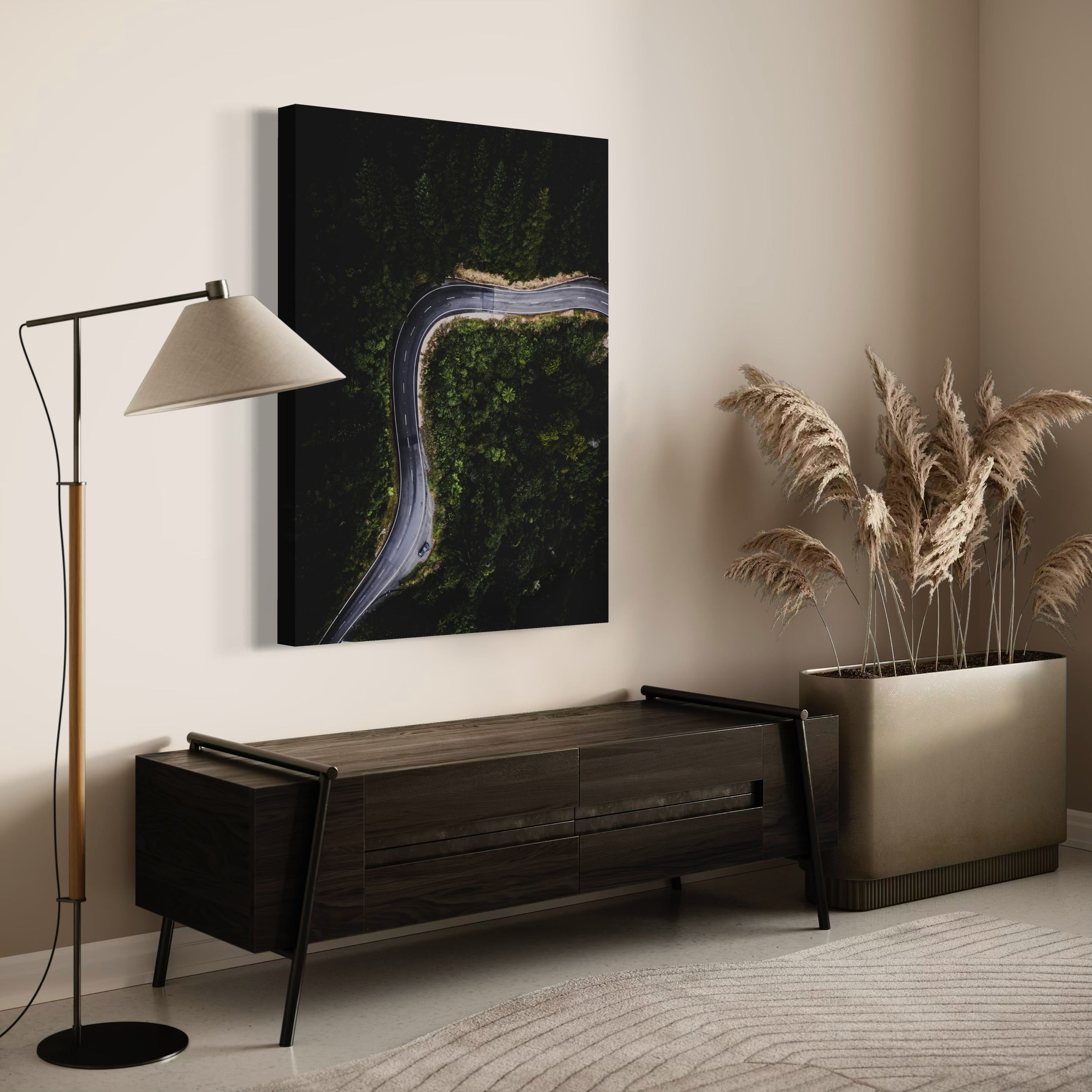 New Zealand Highway - Moderno Wall Art Wall Art
