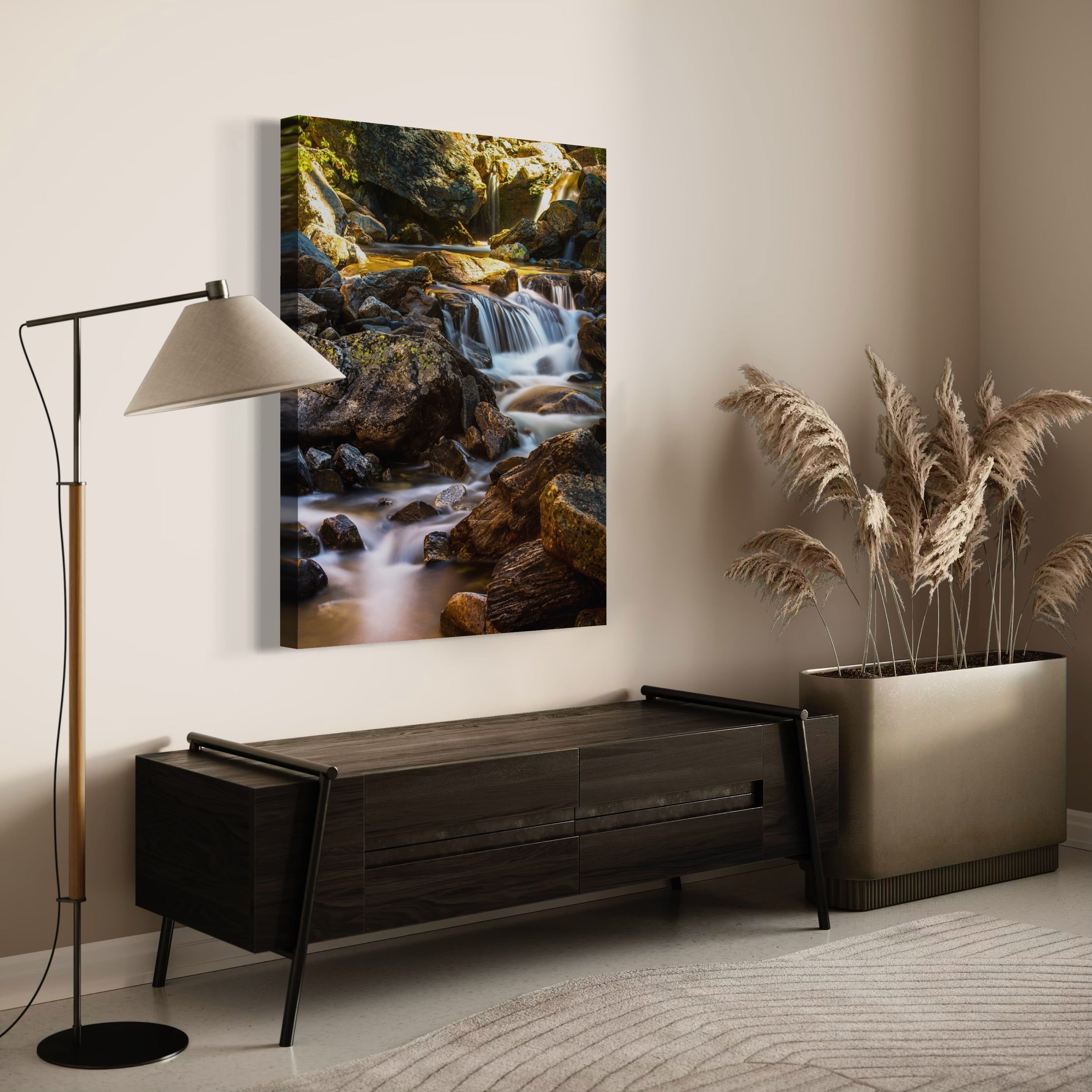Nature’s Tranquil Flow - Moderno Wall Art Wall Art