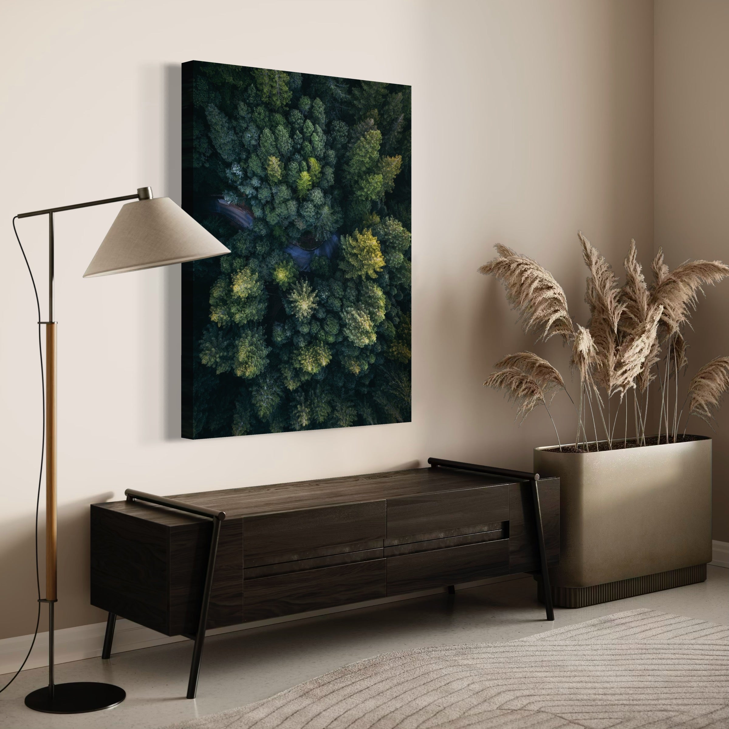 Winding Through the Woods - Moderno Wall Art Wall Art