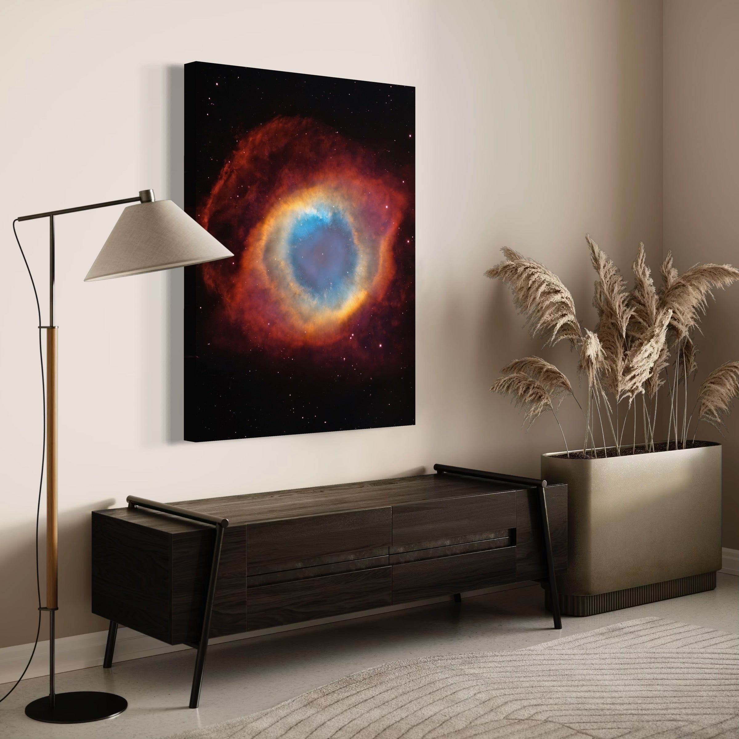 Helix Nebula’s Cosmic Gaze - Moderno Wall Art Wall Art