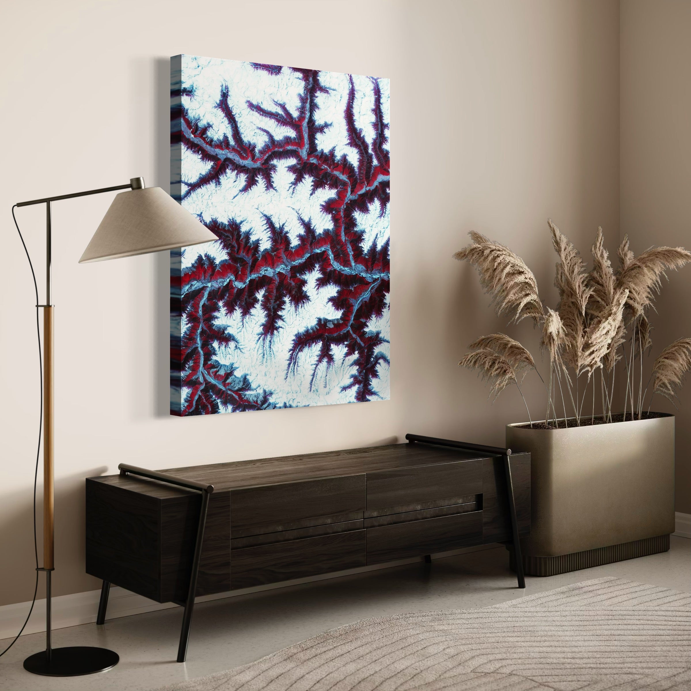 Himalayan Heights in Infrared - Moderno Wall Art Wall Art