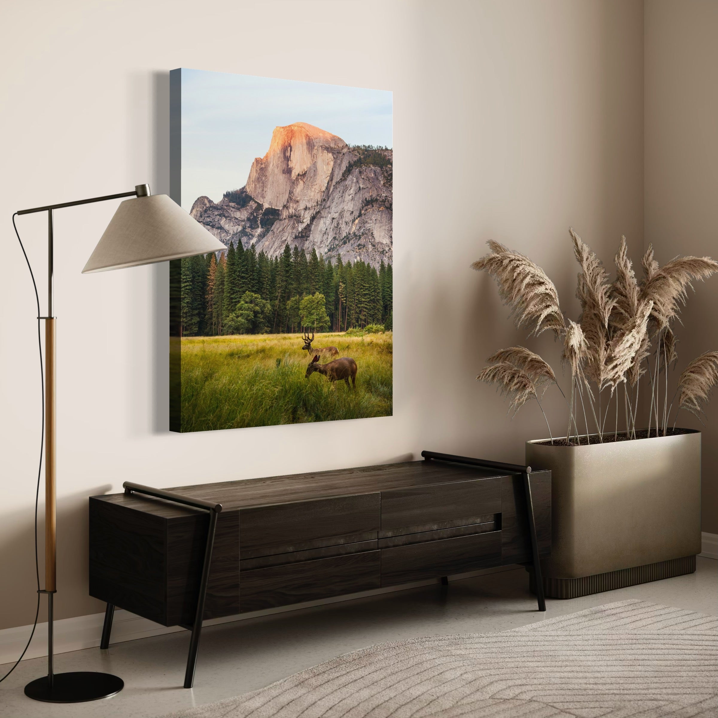 Deer in Yosemite Valley - Moderno Wall Art Wall Art