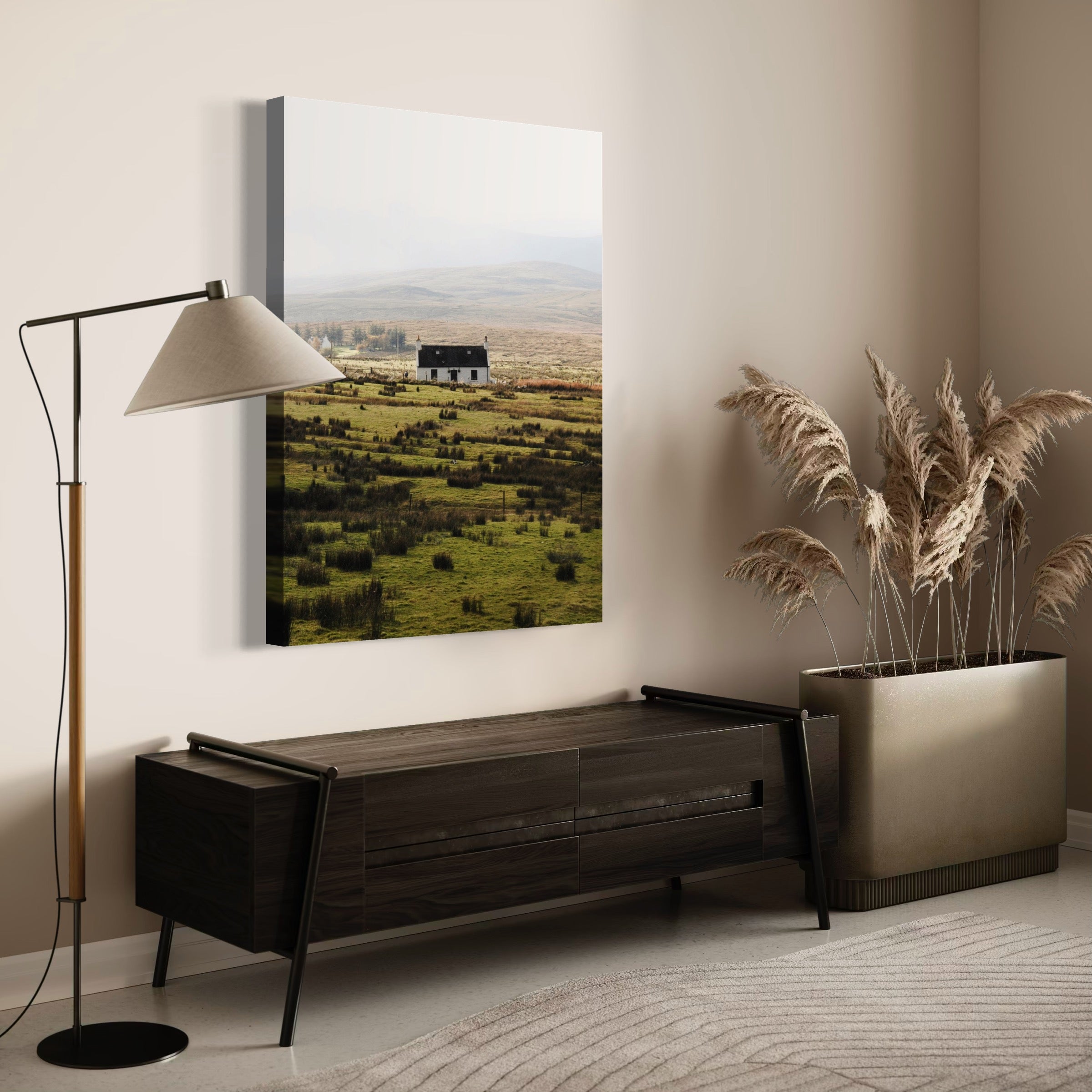 House on Misty Plains - Moderno Wall Art Wall Art