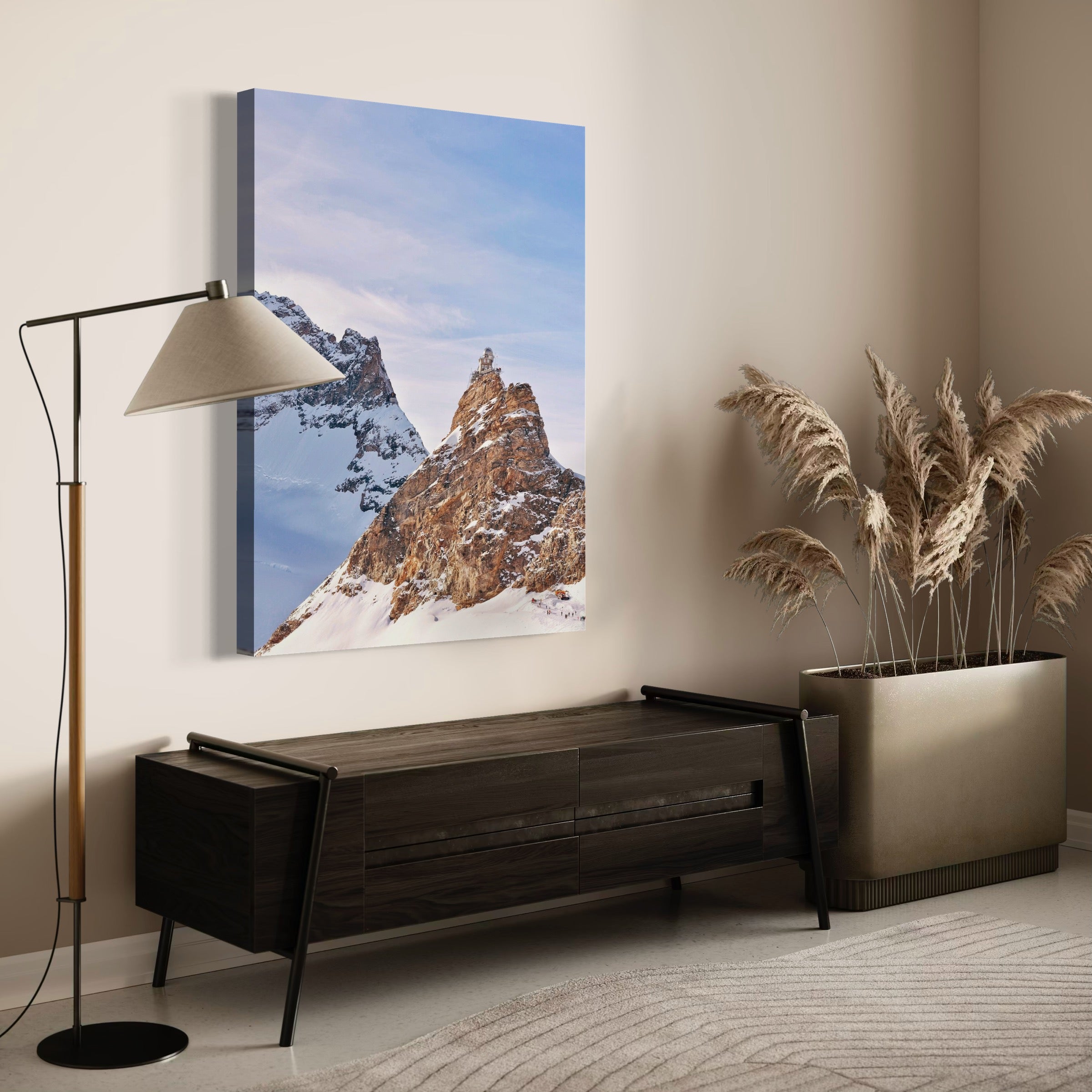 Peaks of Lauterbrunnen - Moderno Wall Art Wall Art