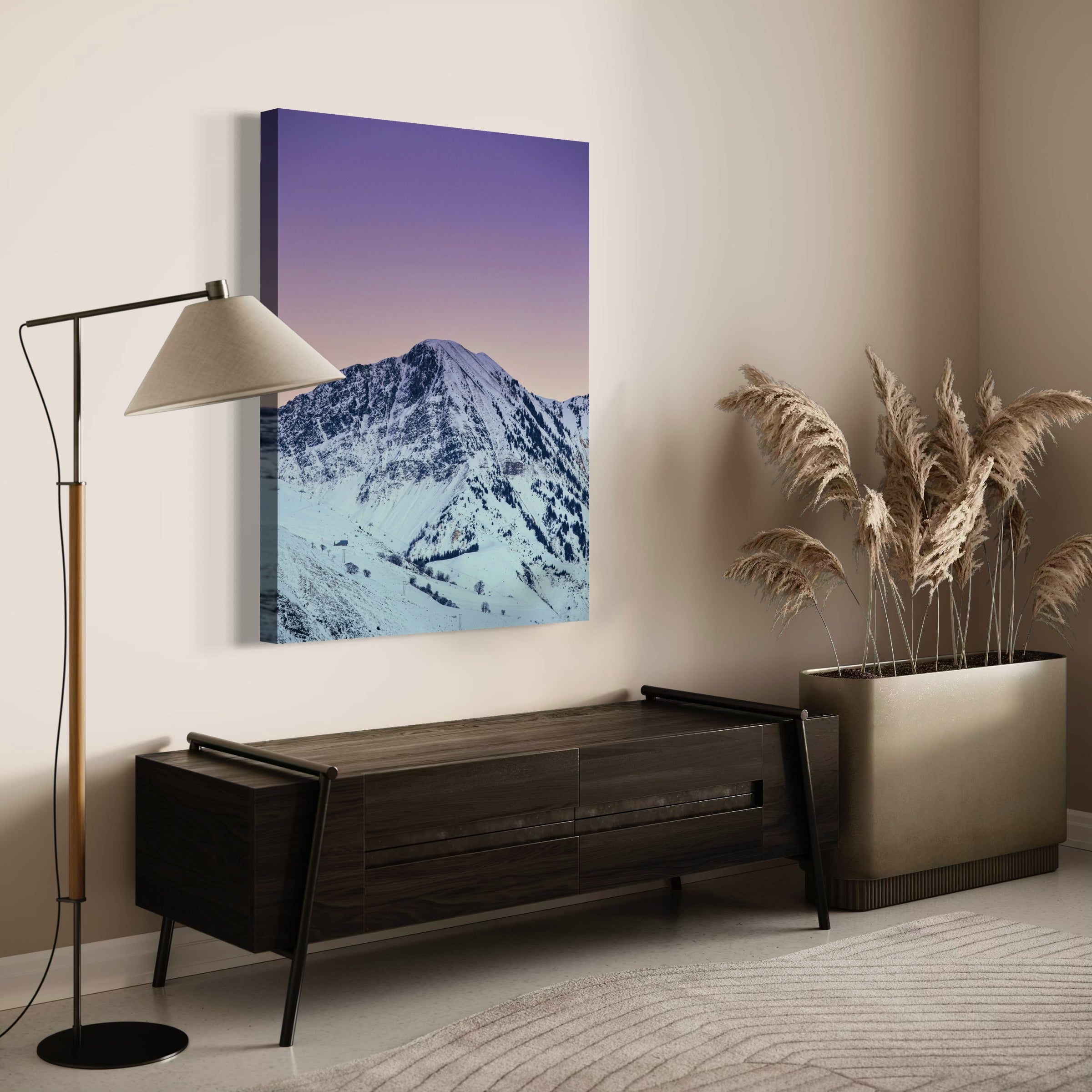 Dawn Over the Peaks - Moderno Wall Art Wall Art