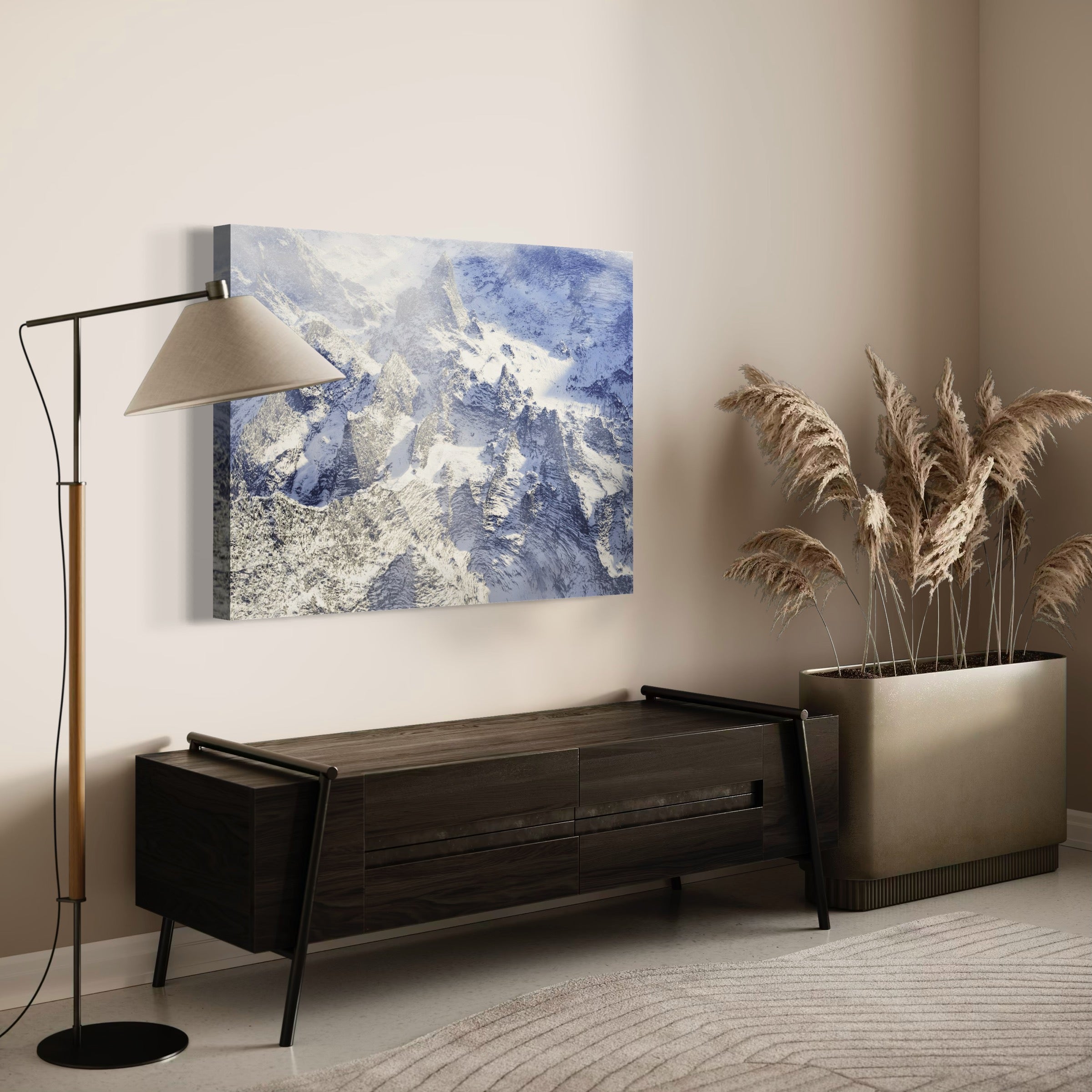 Jagged Mountain Peaks - Moderno Wall Art Wall Art