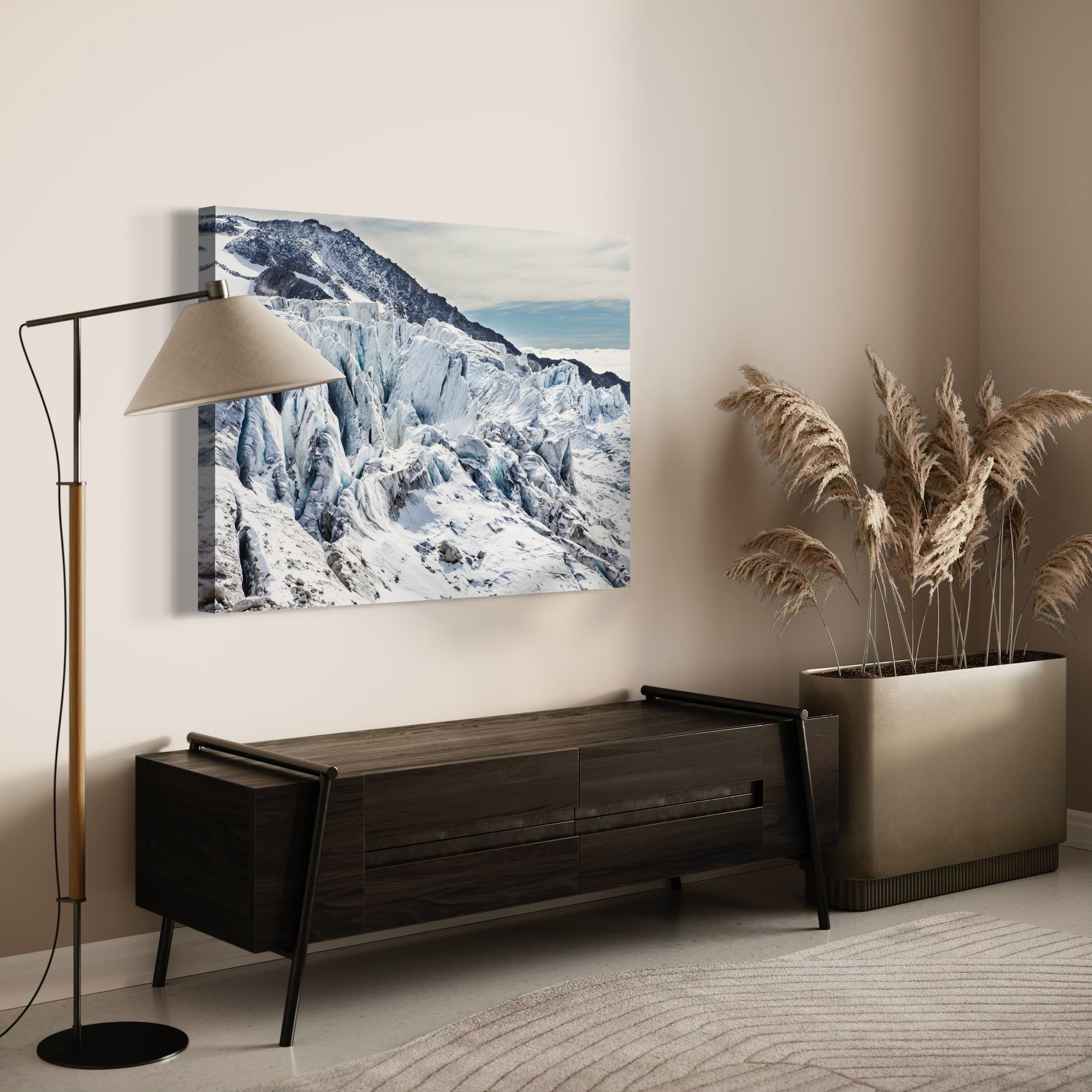 Glacial Fortress - Moderno Wall Art Wall Art