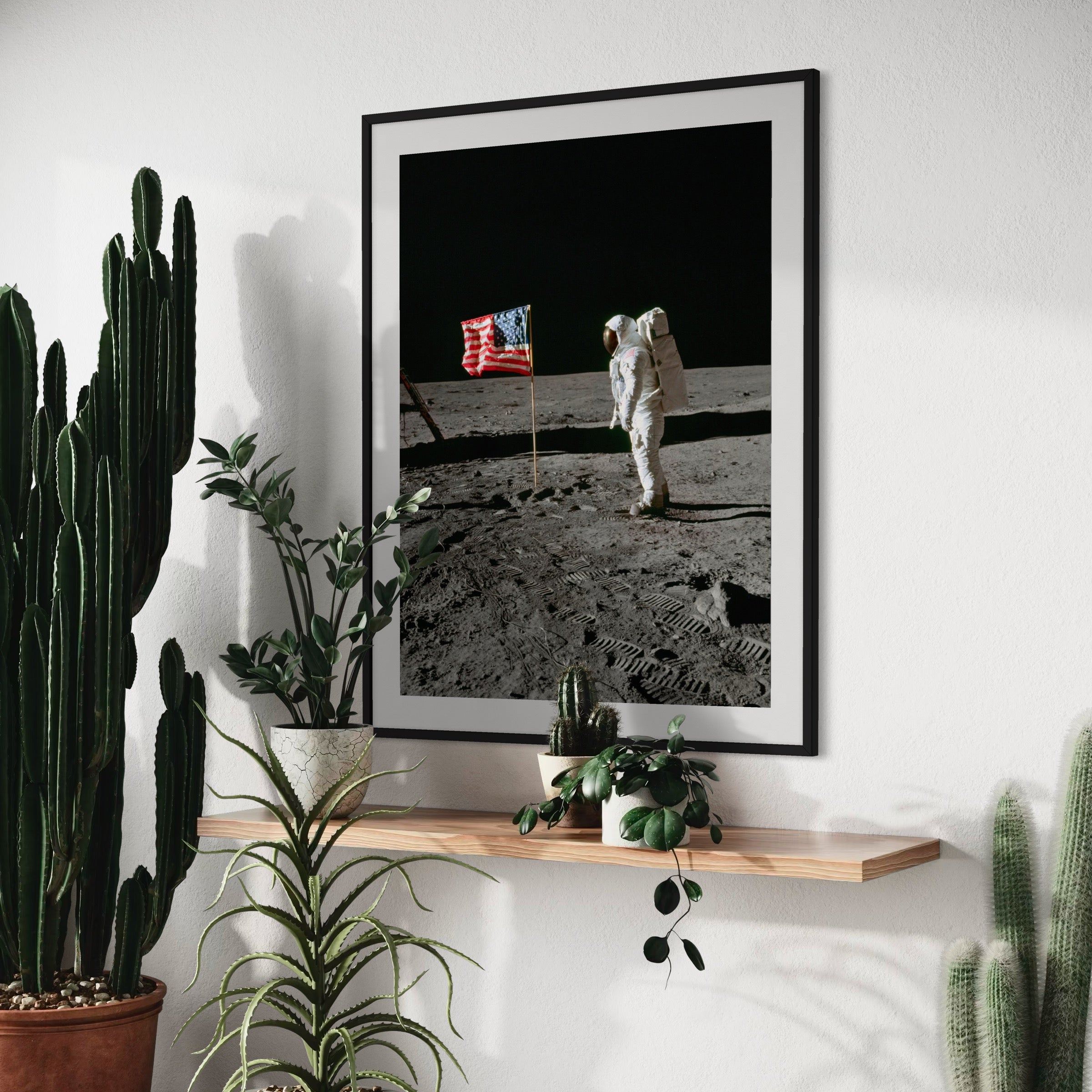 Apollo 11: Lunar Triumph - Moderno Wall Art Wall Art