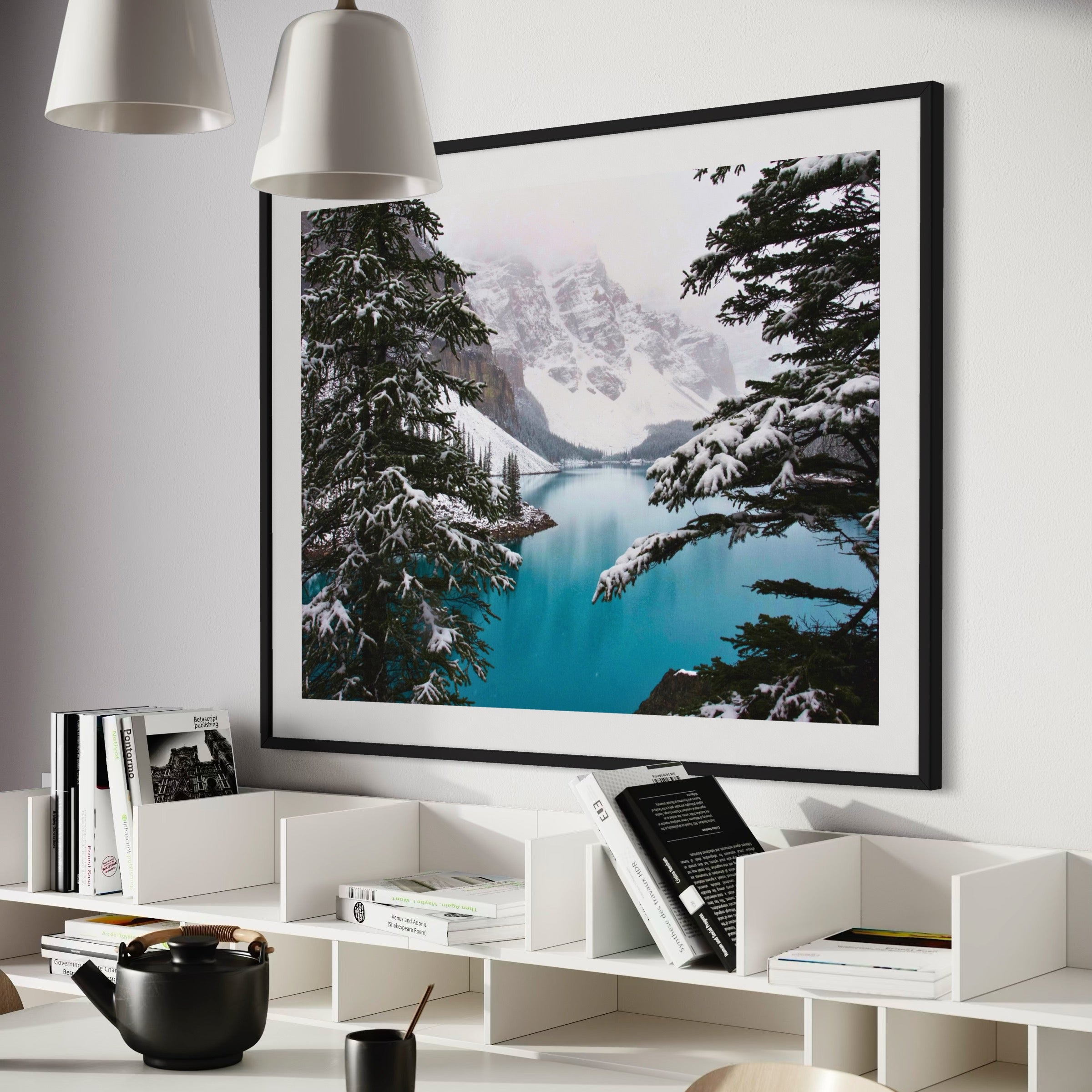 Winter at Lake Louise - Moderno Wall Art Wall Art
