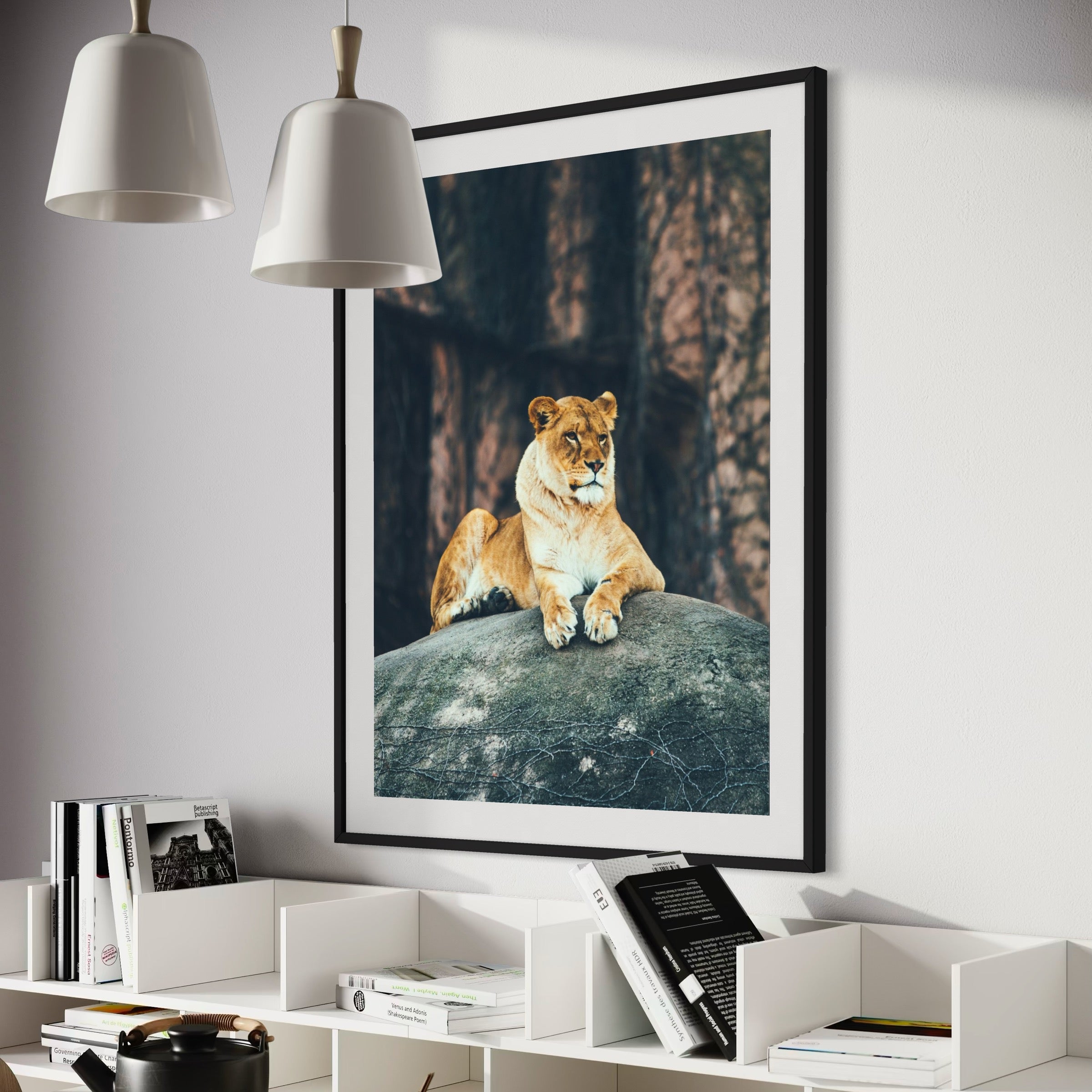 Resting Lioness - Moderno Wall Art Wall Art