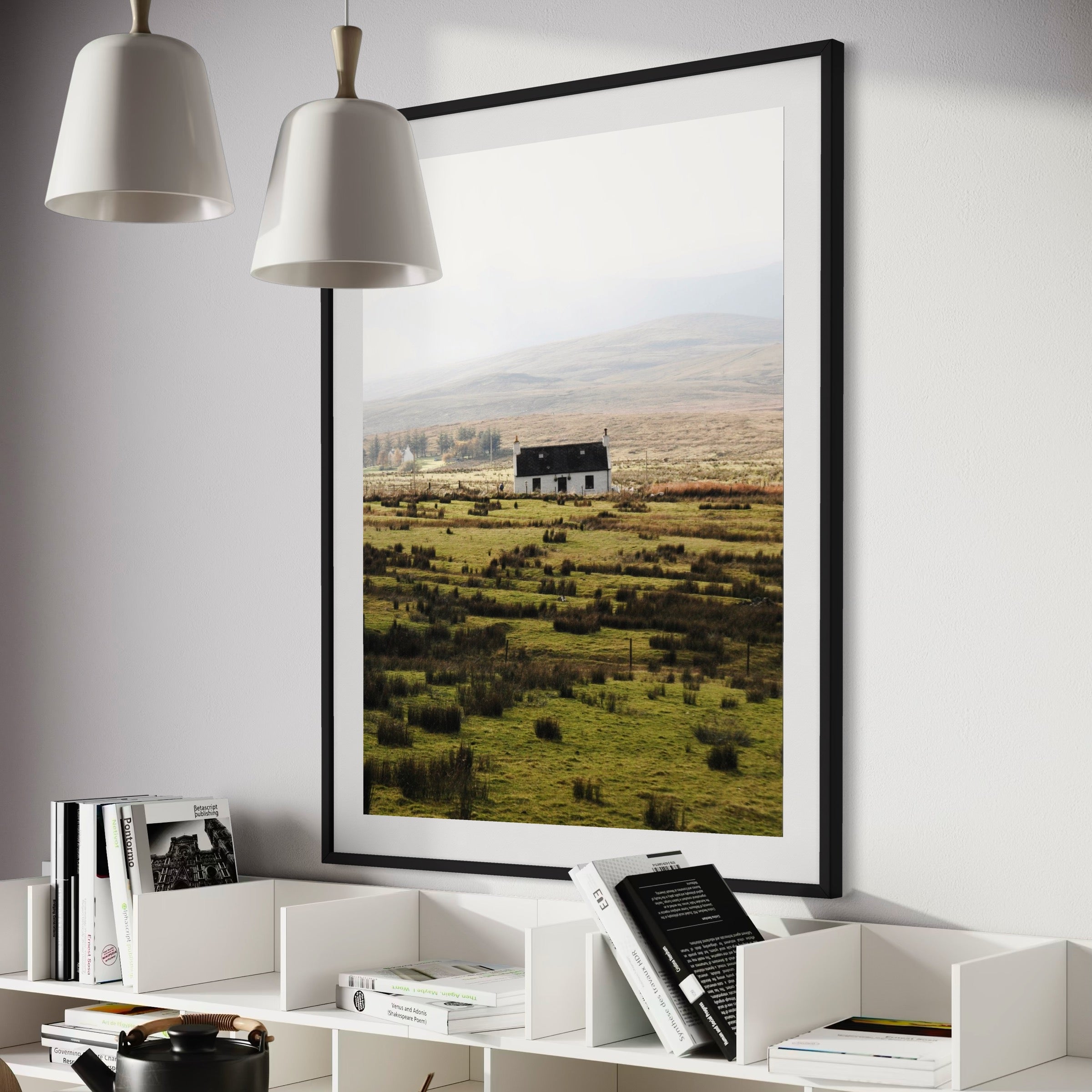 House on Misty Plains - Moderno Wall Art Wall Art