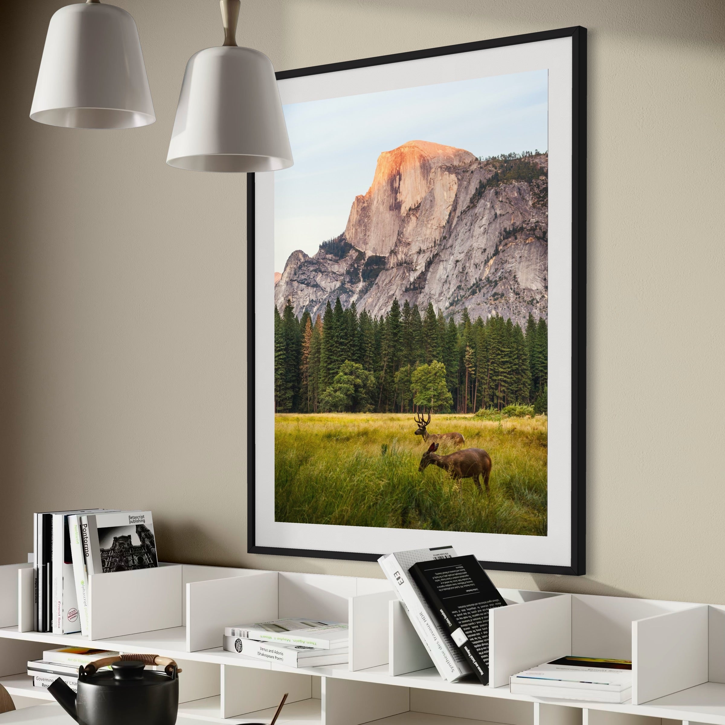 Deer in Yosemite Valley - Moderno Wall Art Wall Art