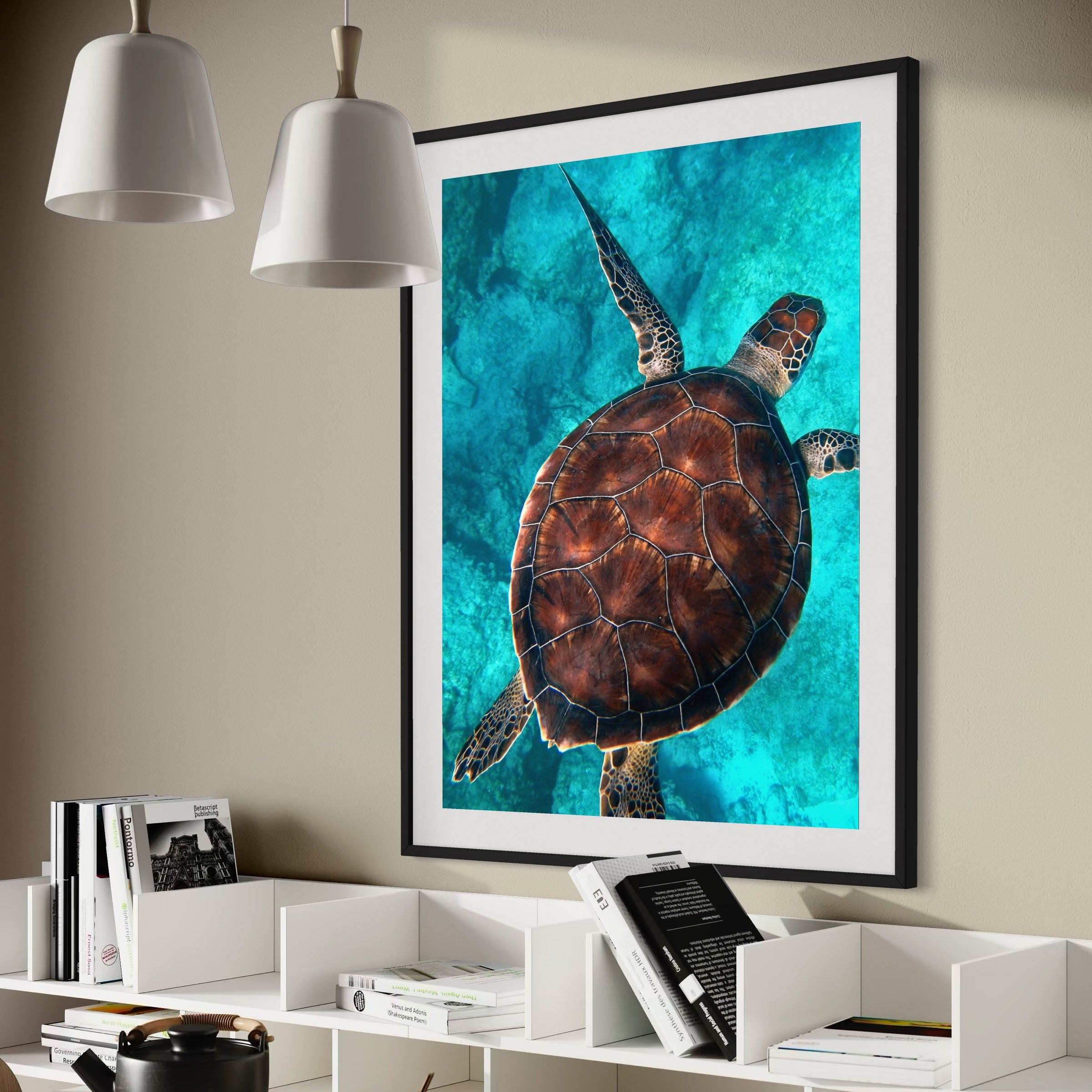 Gliding Through the Shadows - Moderno Wall Art Wall Art