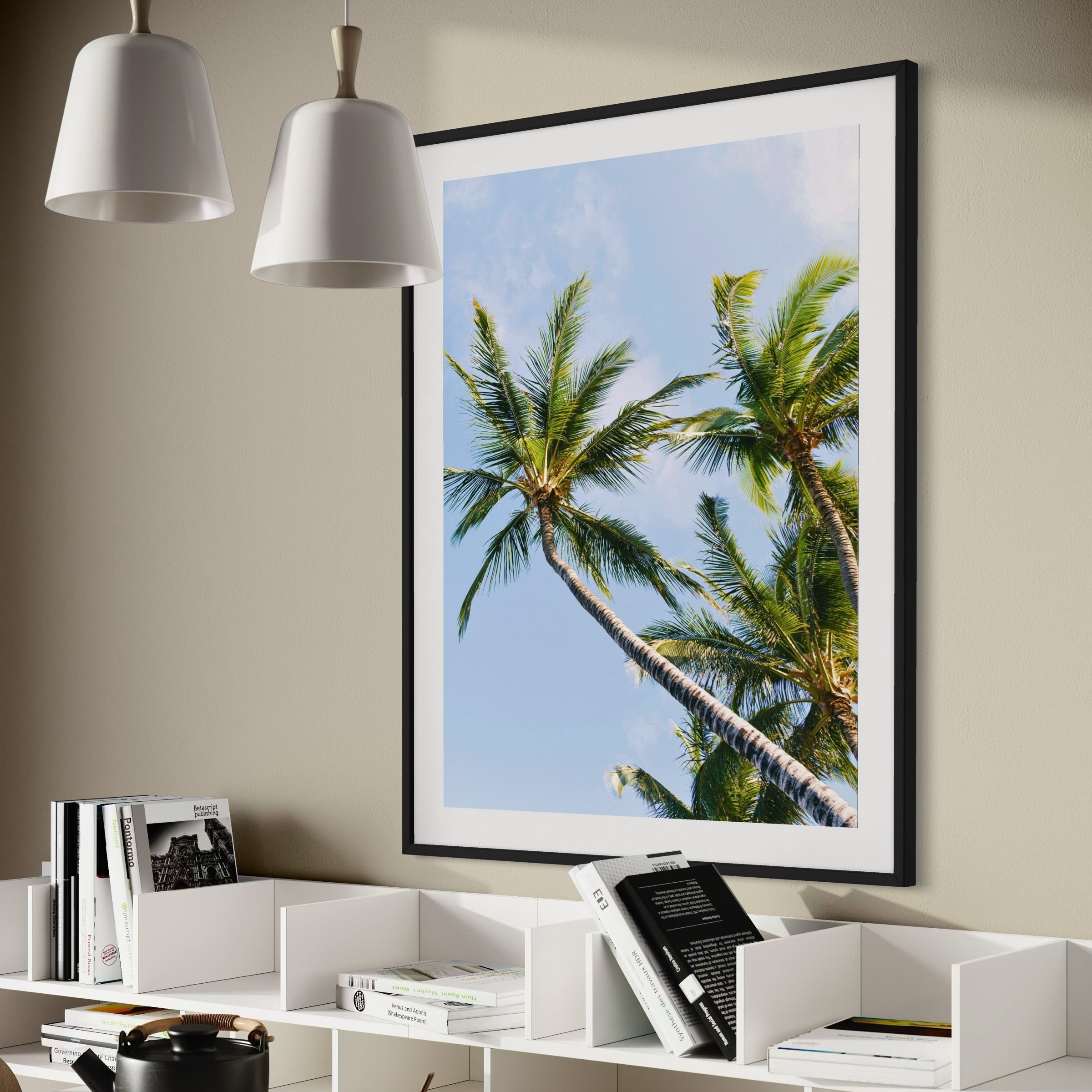 Beneath the Palms - Moderno Wall Art Wall Art