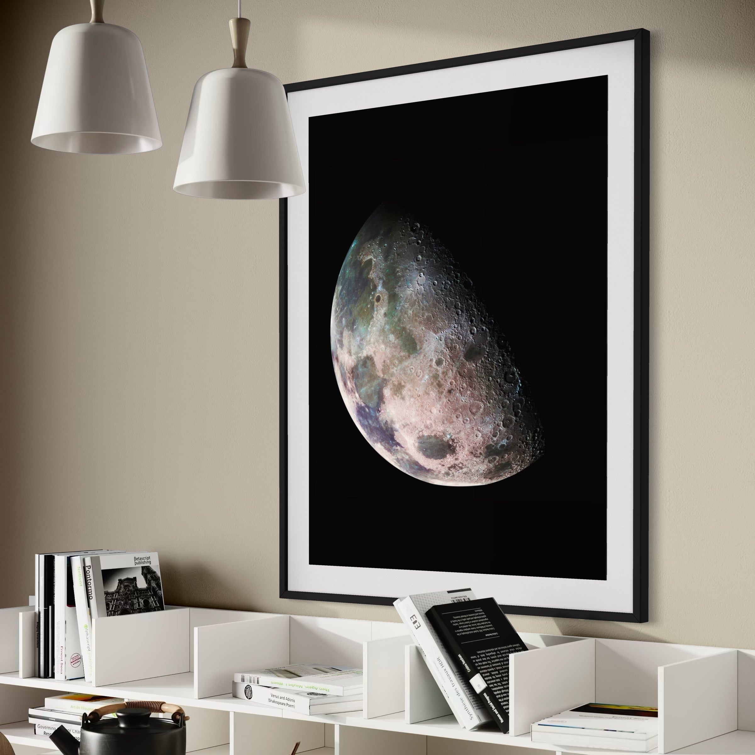 Lunar Glow - Moderno Wall Art Wall Art