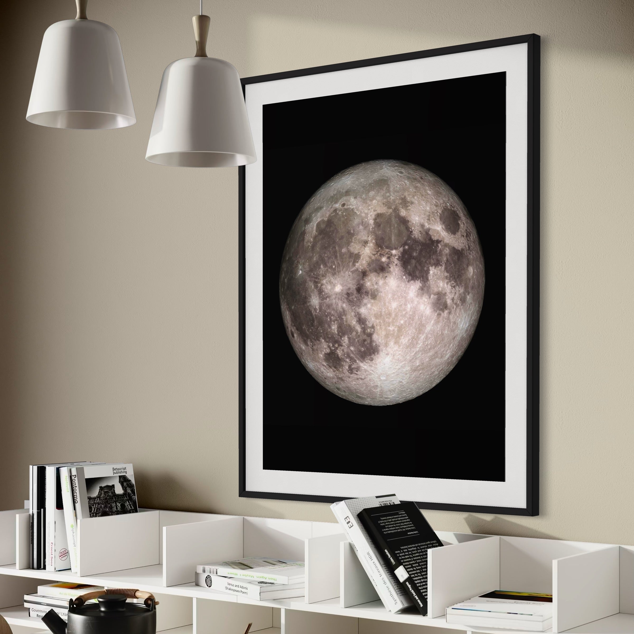 Full Moon - Moderno Wall Art Wall Art
