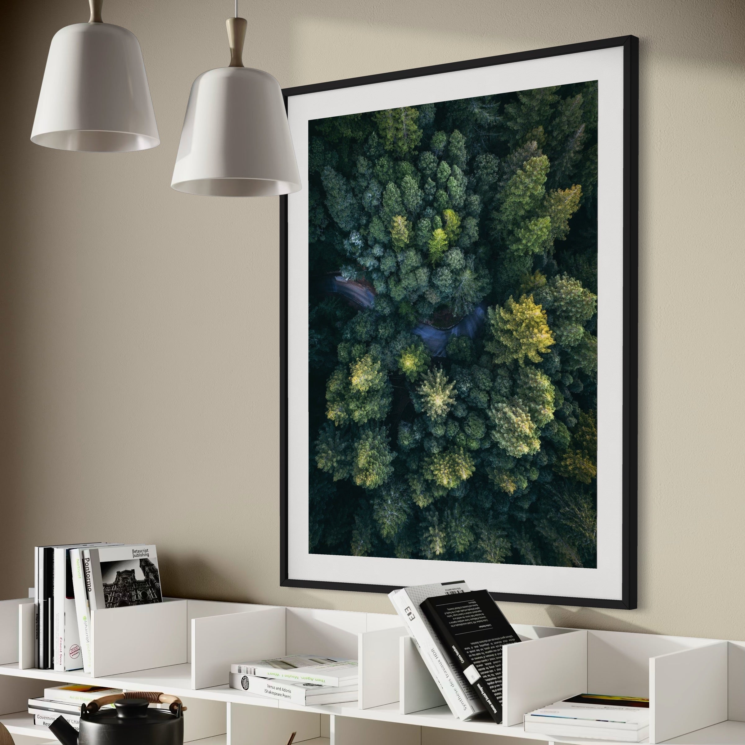Winding Through the Woods - Moderno Wall Art Wall Art