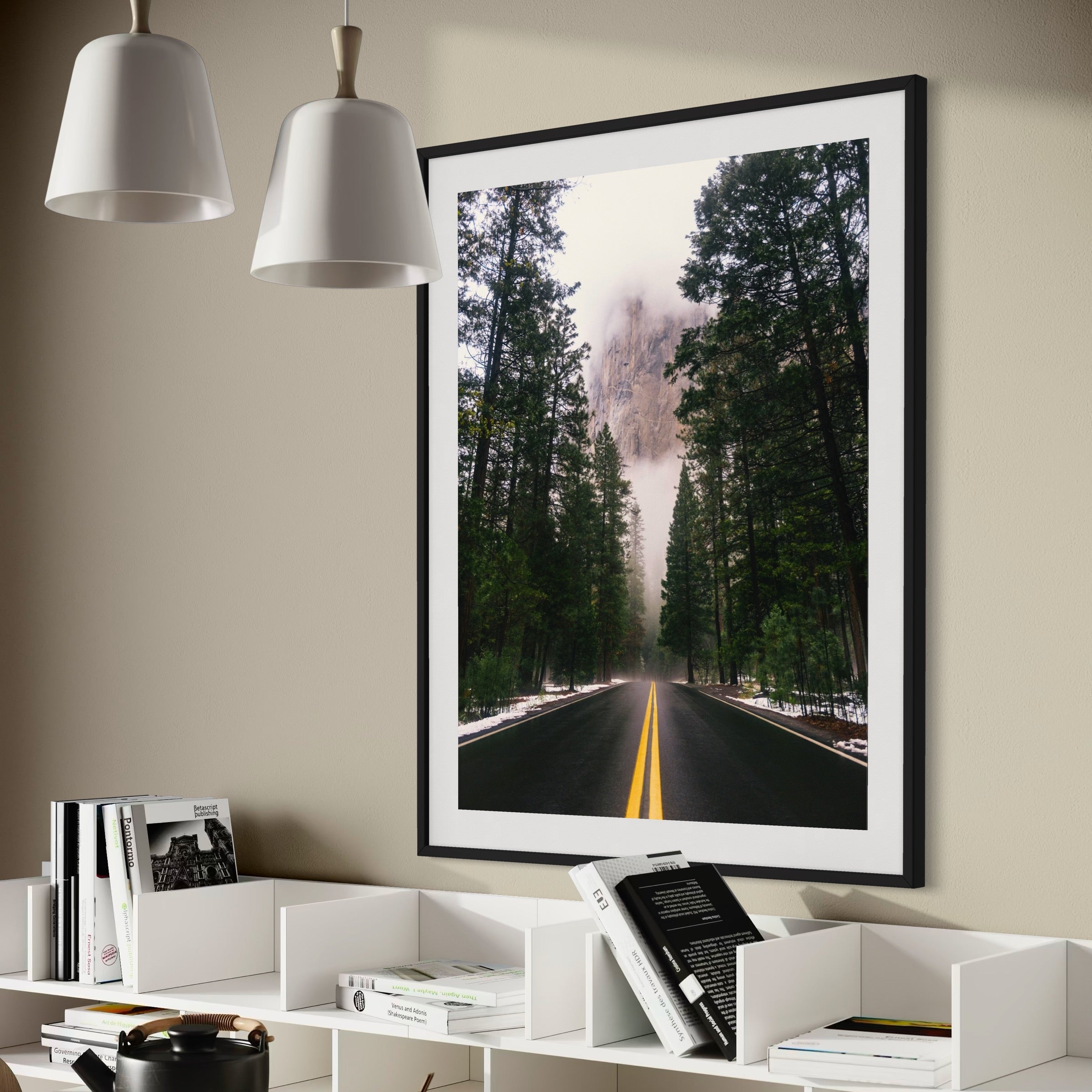 Road to Yosemite - Moderno Wall Art Wall Art