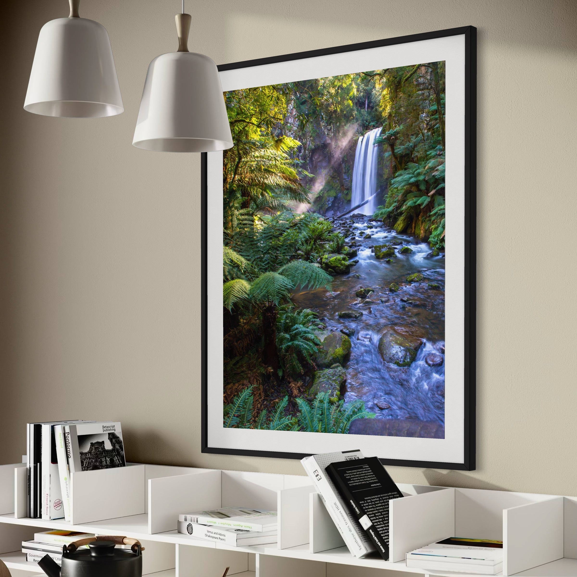 Rainforest Waterfall - Moderno Wall Art Wall Art