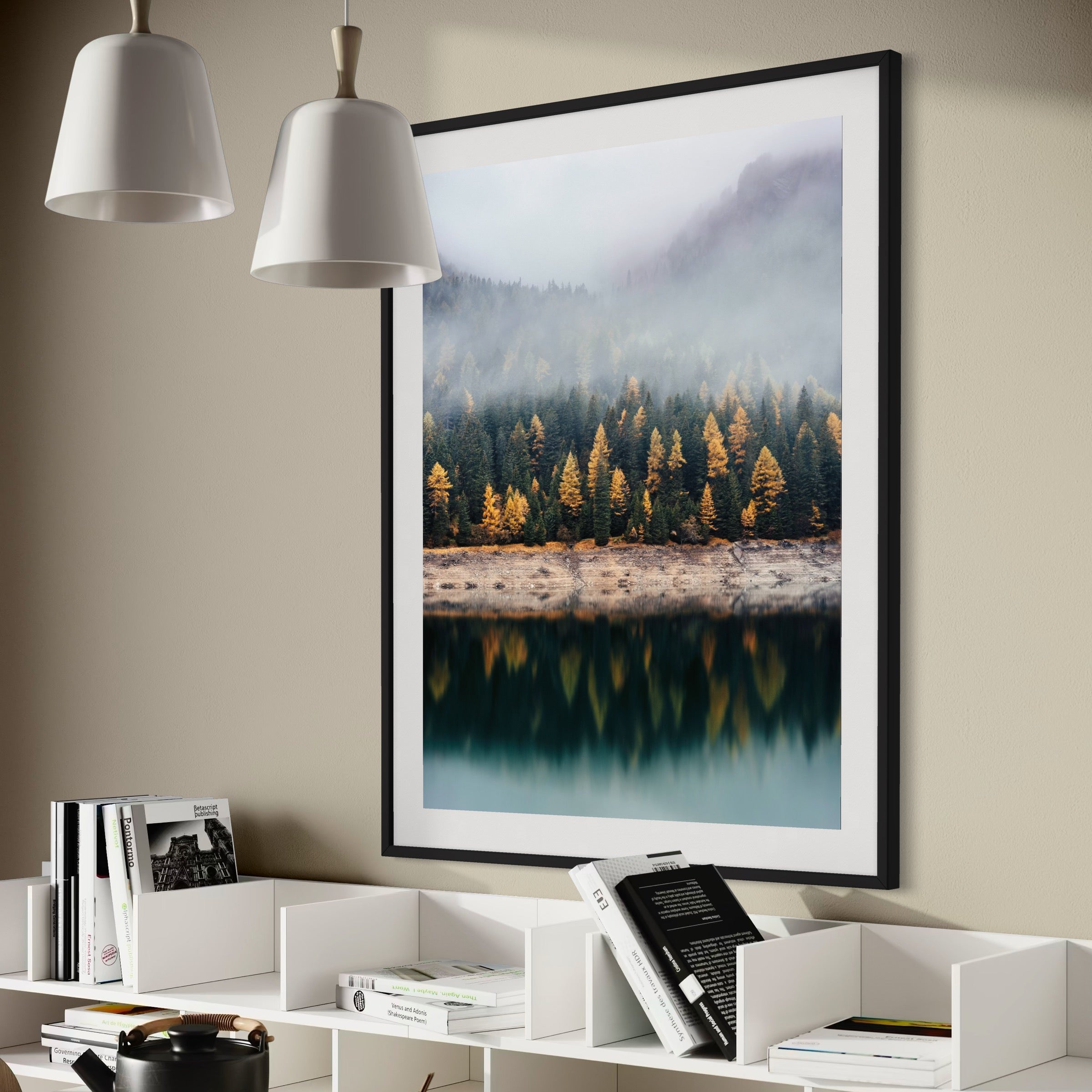 Tranquil Fall Waters - Moderno Wall Art