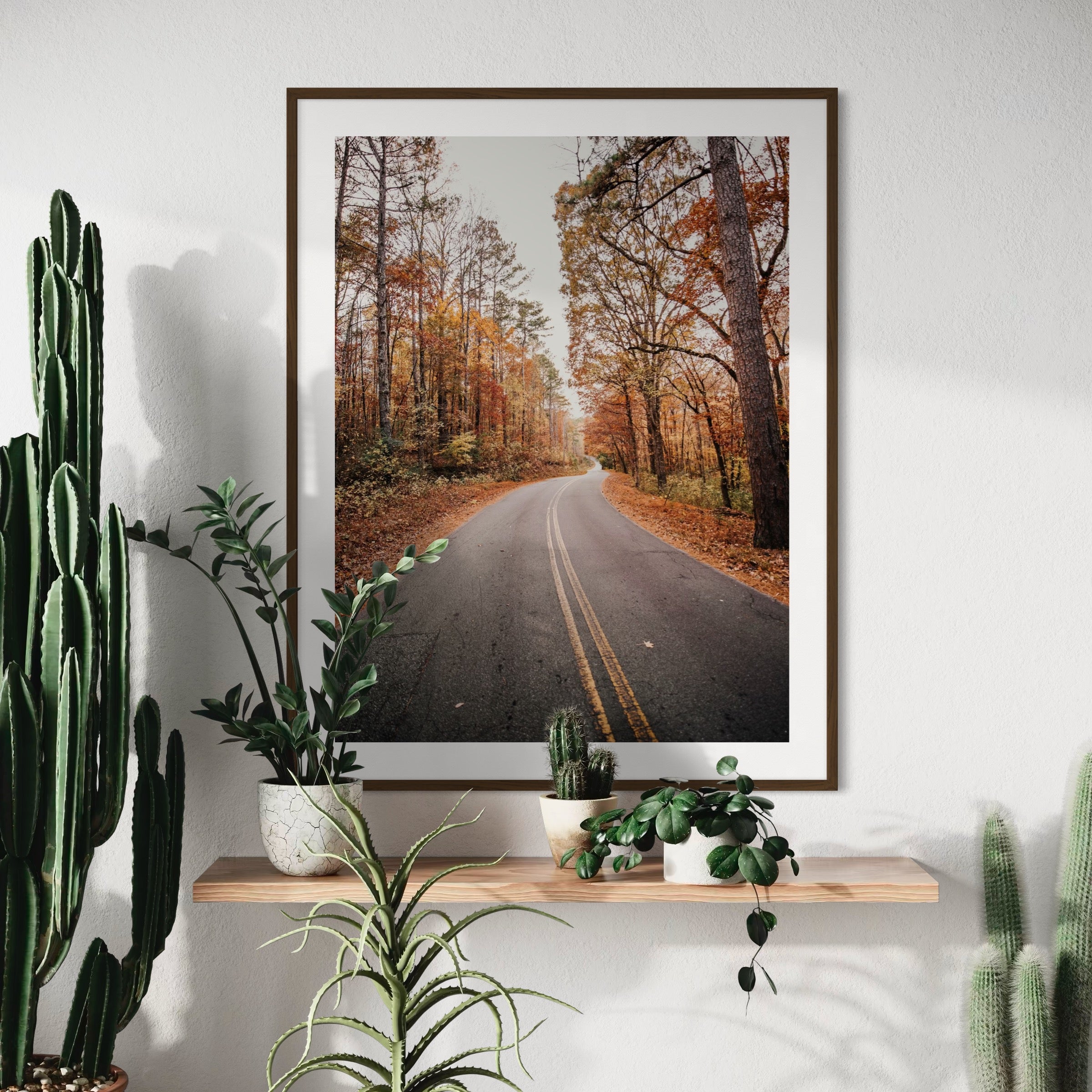 Winding Through Autumn - Moderno Wall Art Wall Art