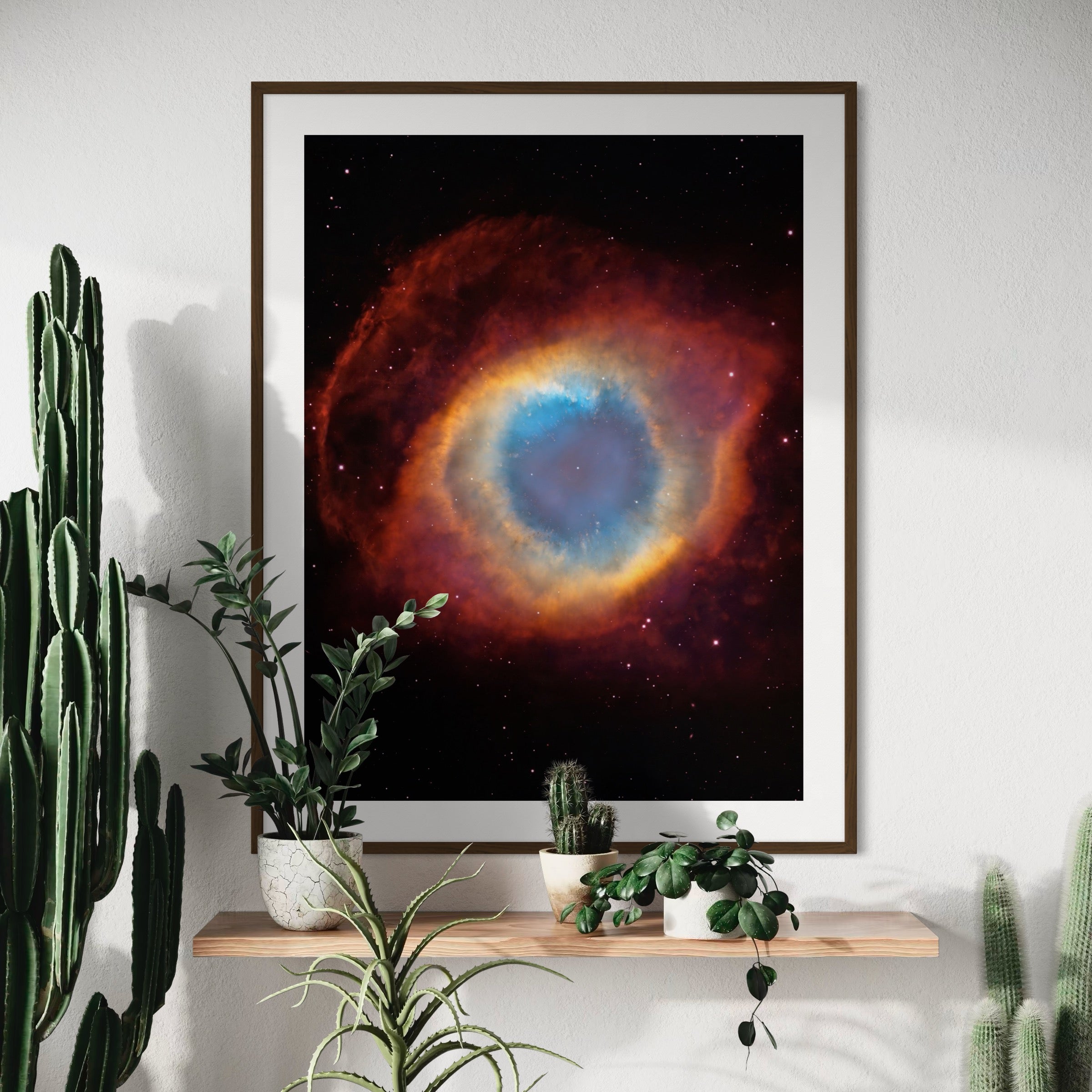 Helix Nebula’s Cosmic Gaze - Moderno Wall Art Wall Art