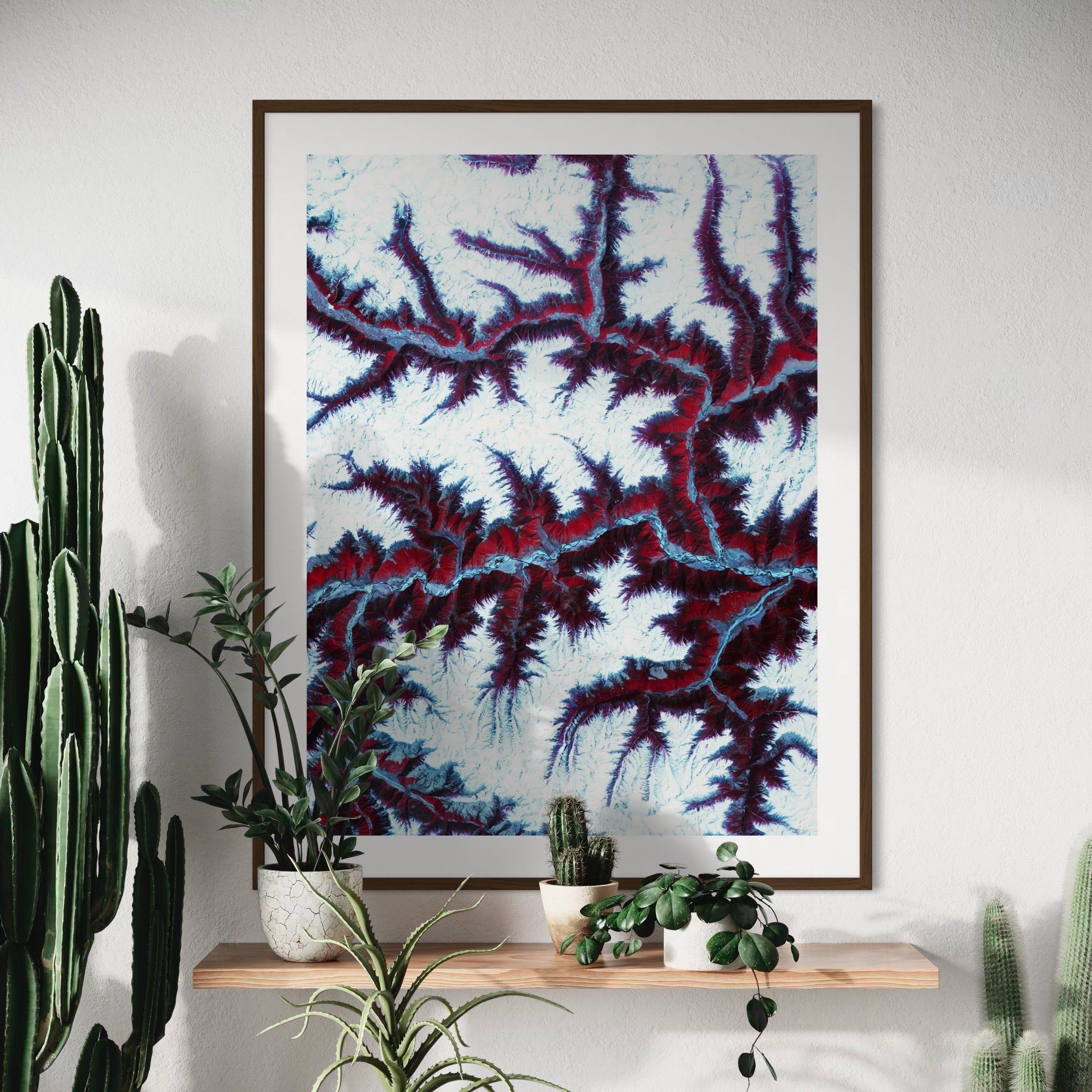 Himalayan Heights in Infrared - Moderno Wall Art Wall Art