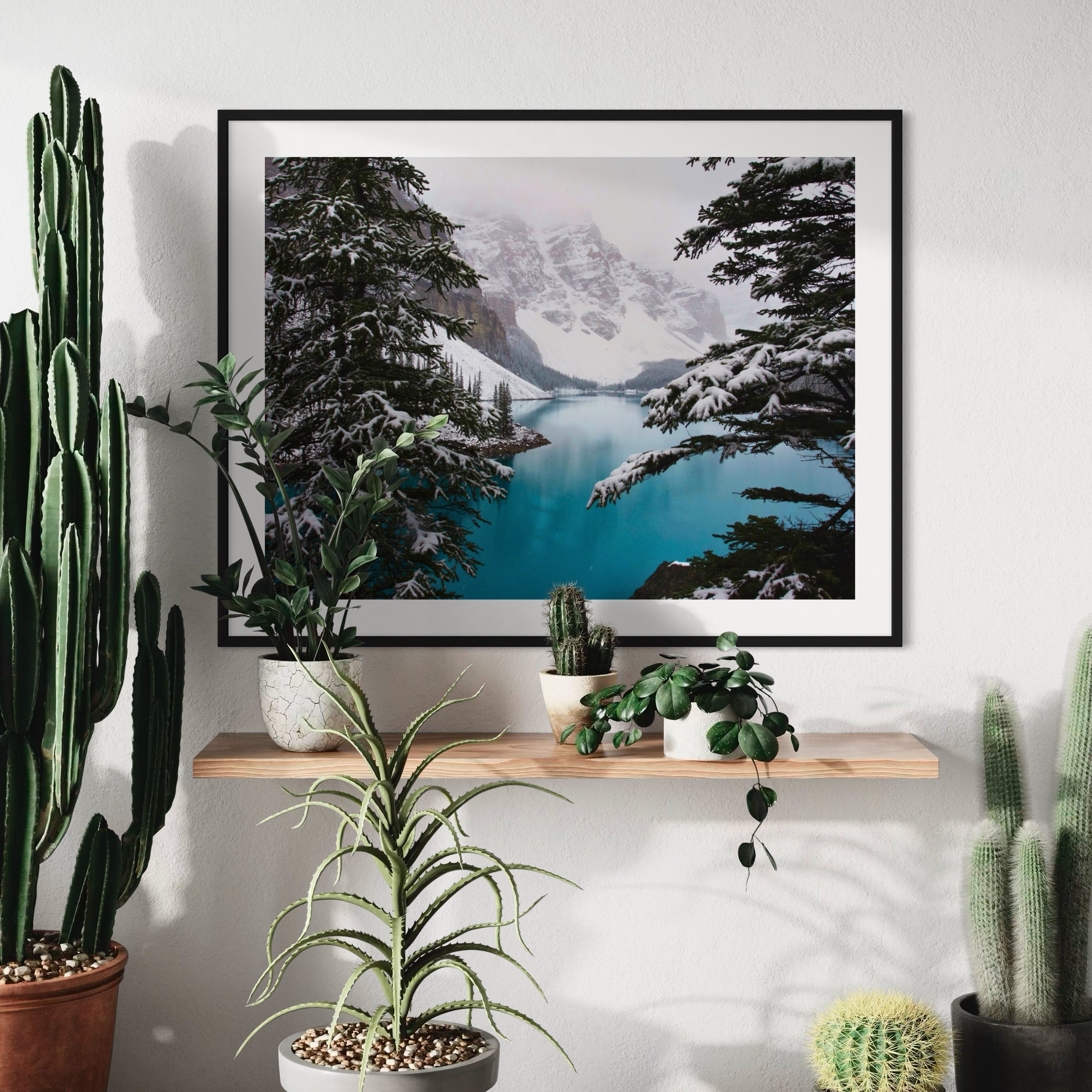 Winter at Lake Louise - Moderno Wall Art Wall Art