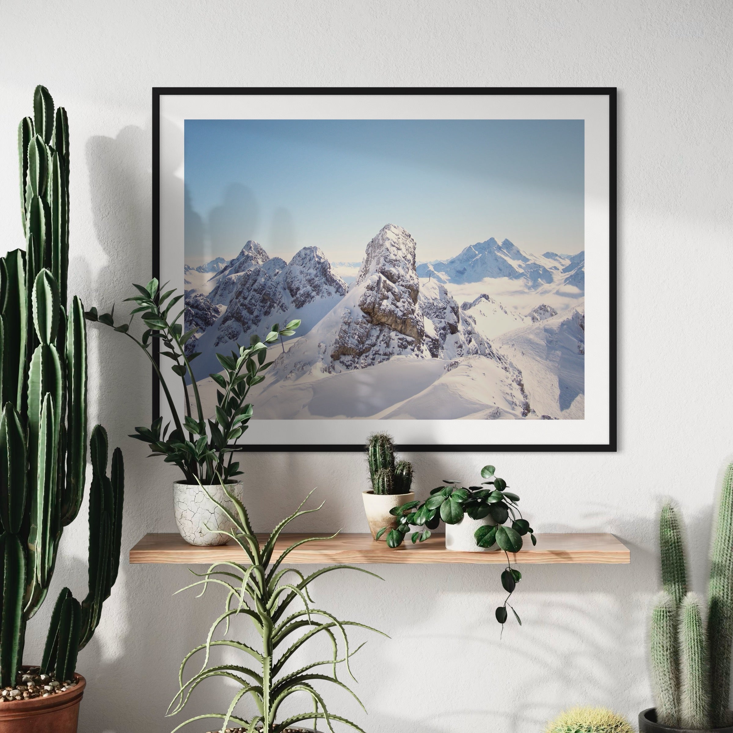 Rugged Summits of the Tyrolean Alps - Moderno Wall Art Wall Art