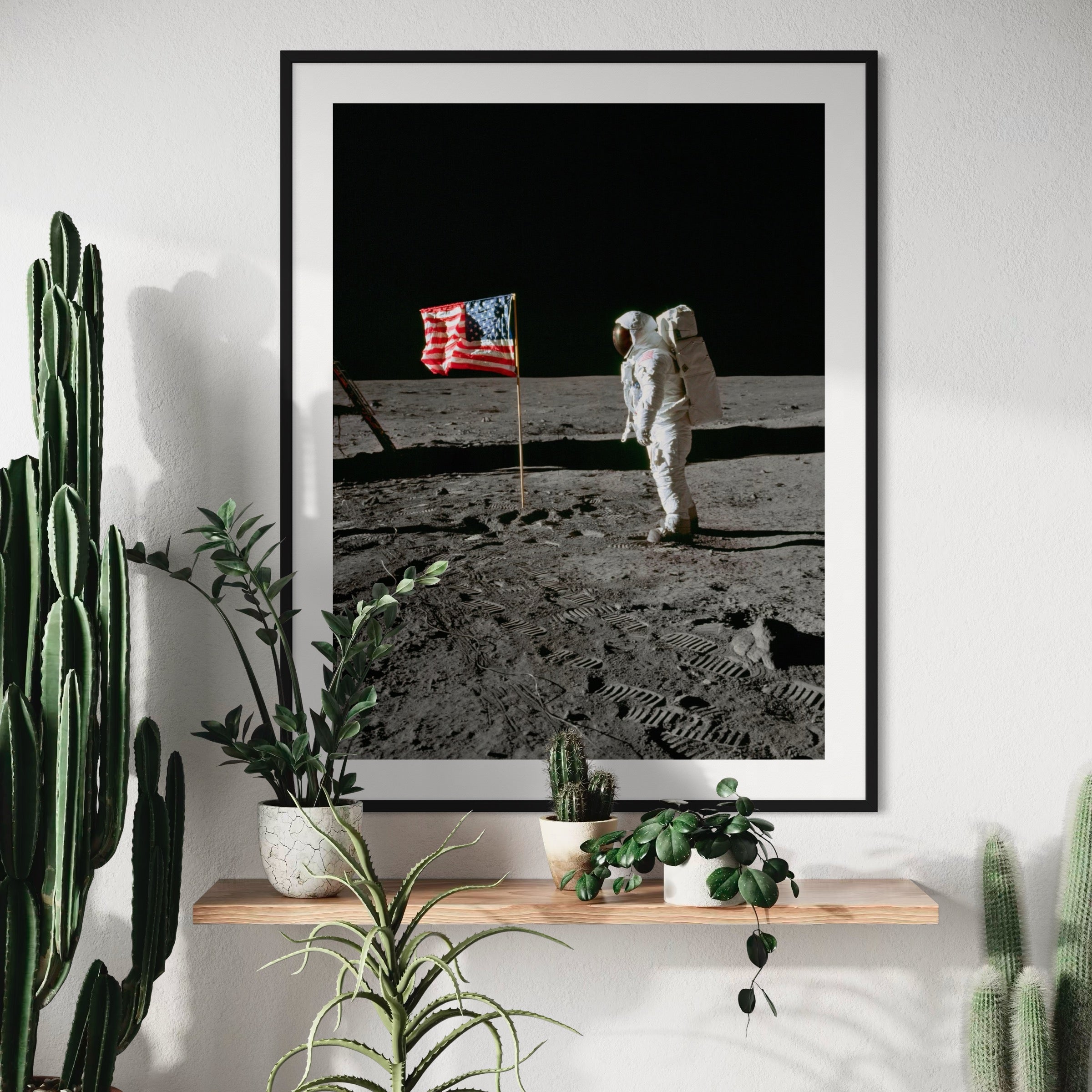 Apollo 11: Lunar Triumph - Moderno Wall Art Wall Art