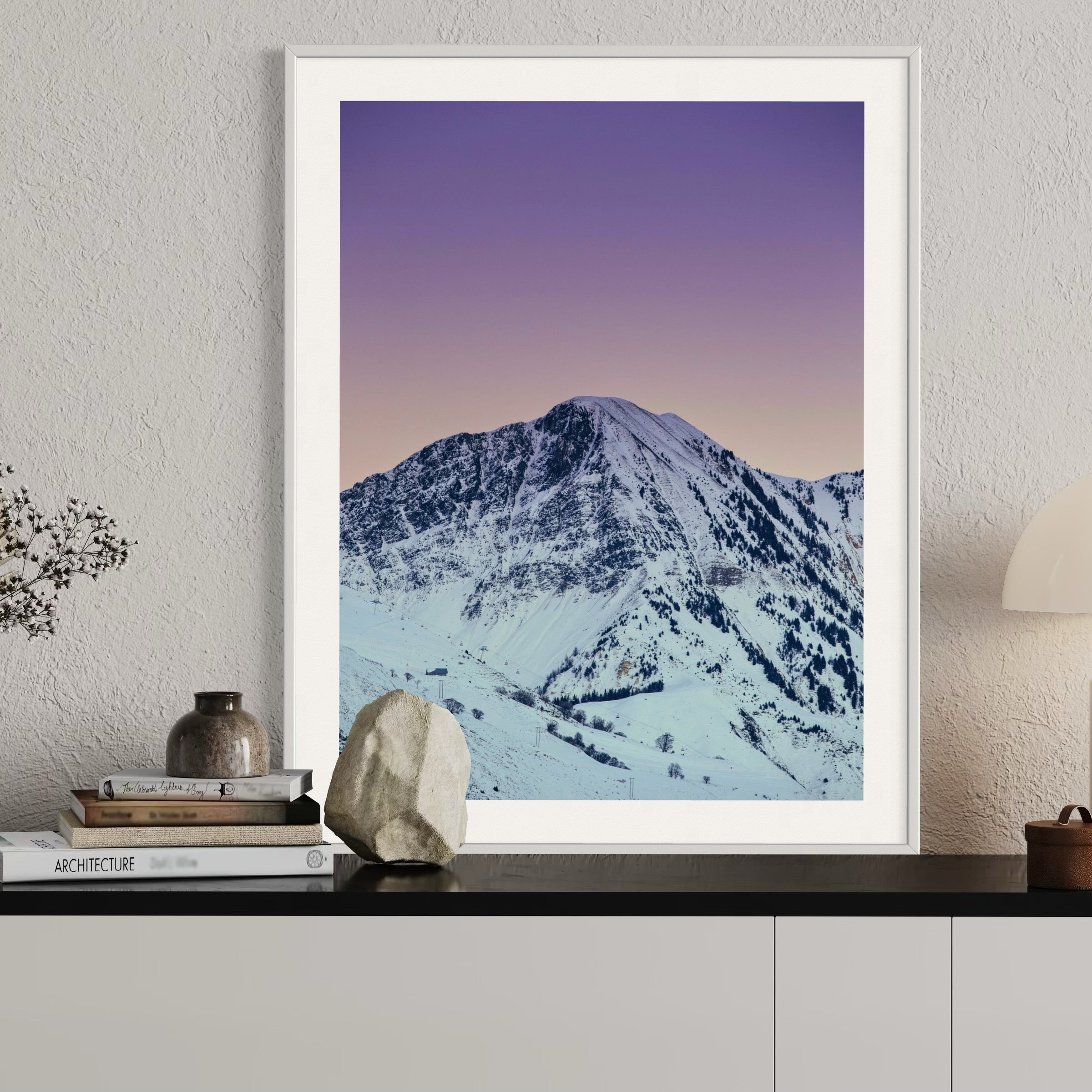 Dawn Over the Peaks - Moderno Wall Art Wall Art