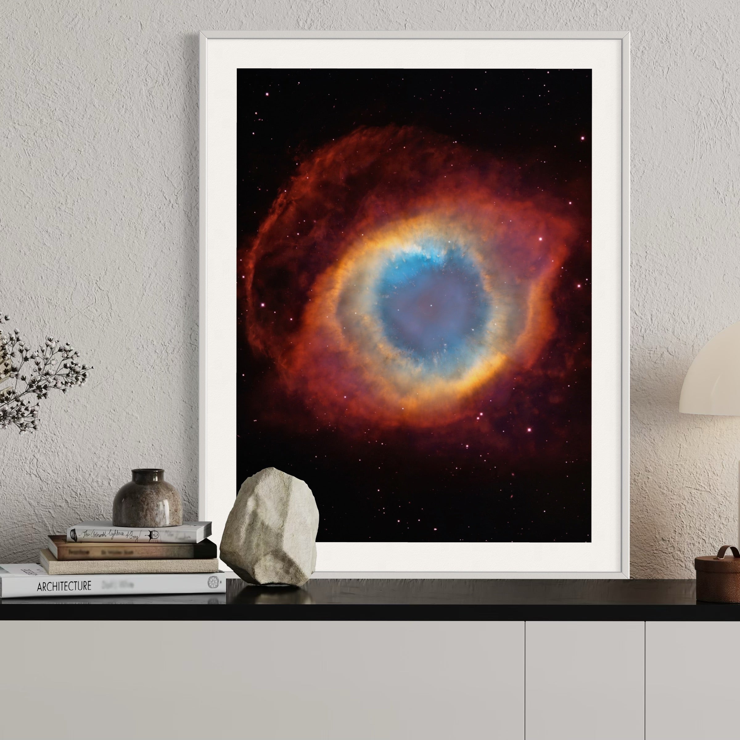 Helix Nebula’s Cosmic Gaze - Moderno Wall Art Wall Art