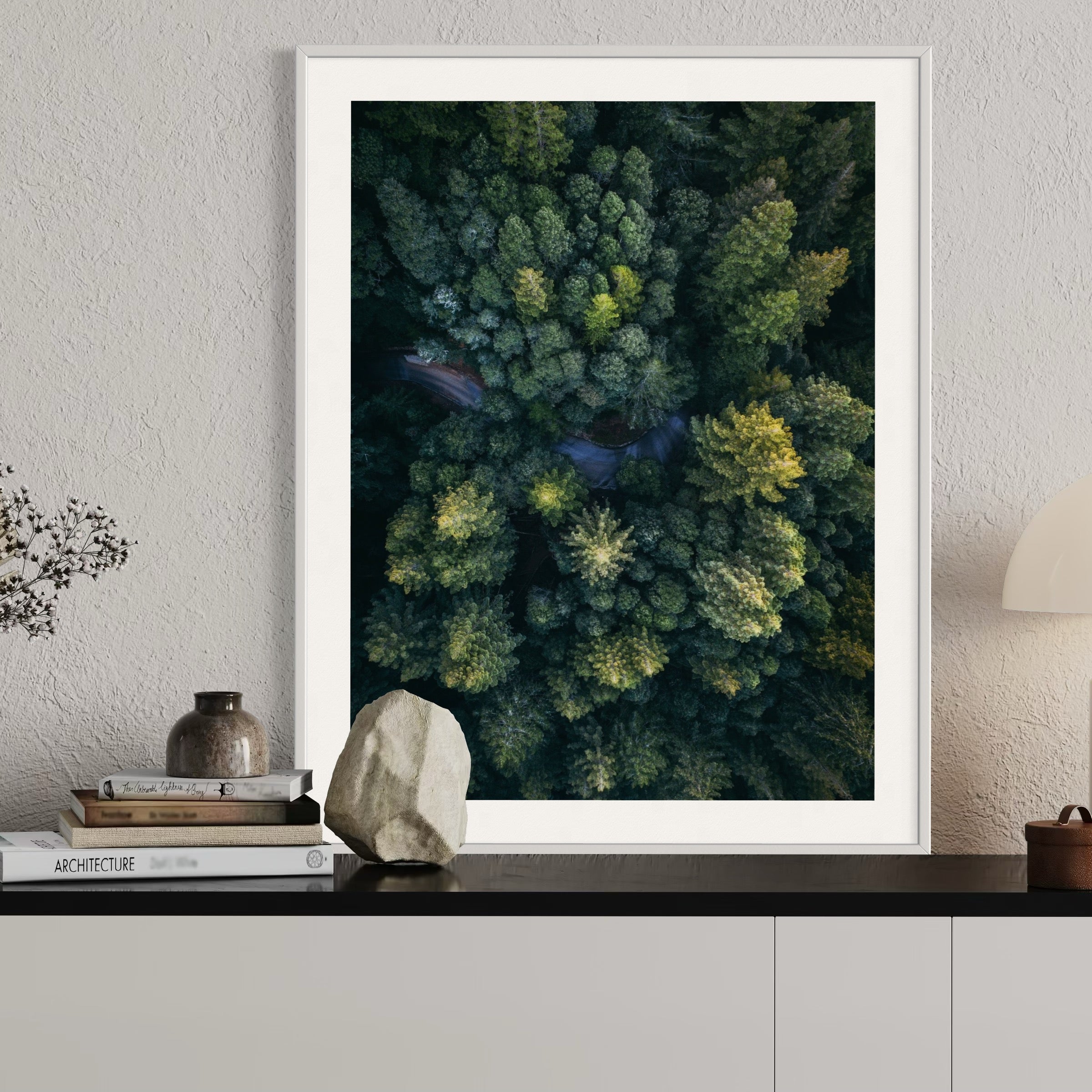 Winding Through the Woods - Moderno Wall Art Wall Art