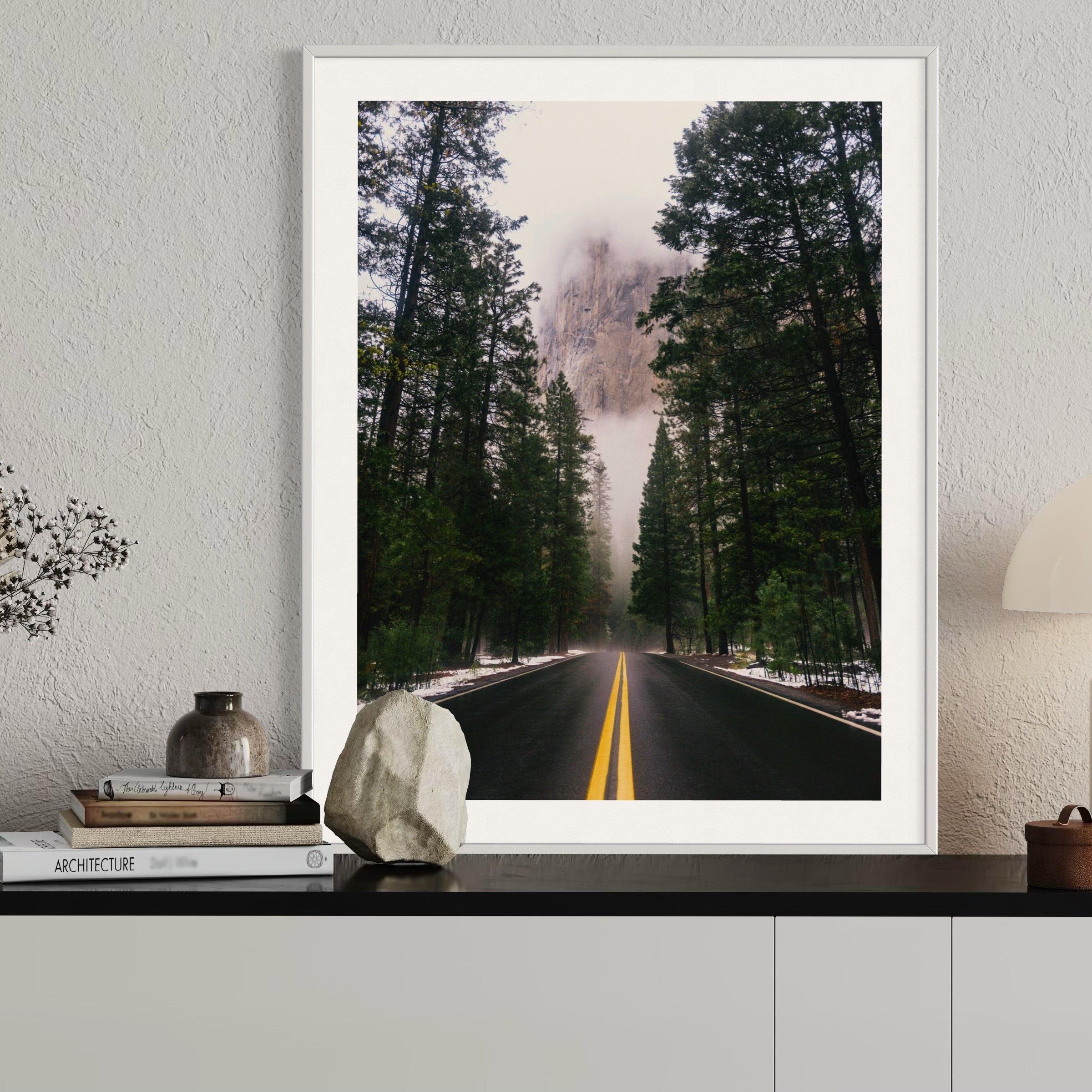 Road to Yosemite - Moderno Wall Art Wall Art