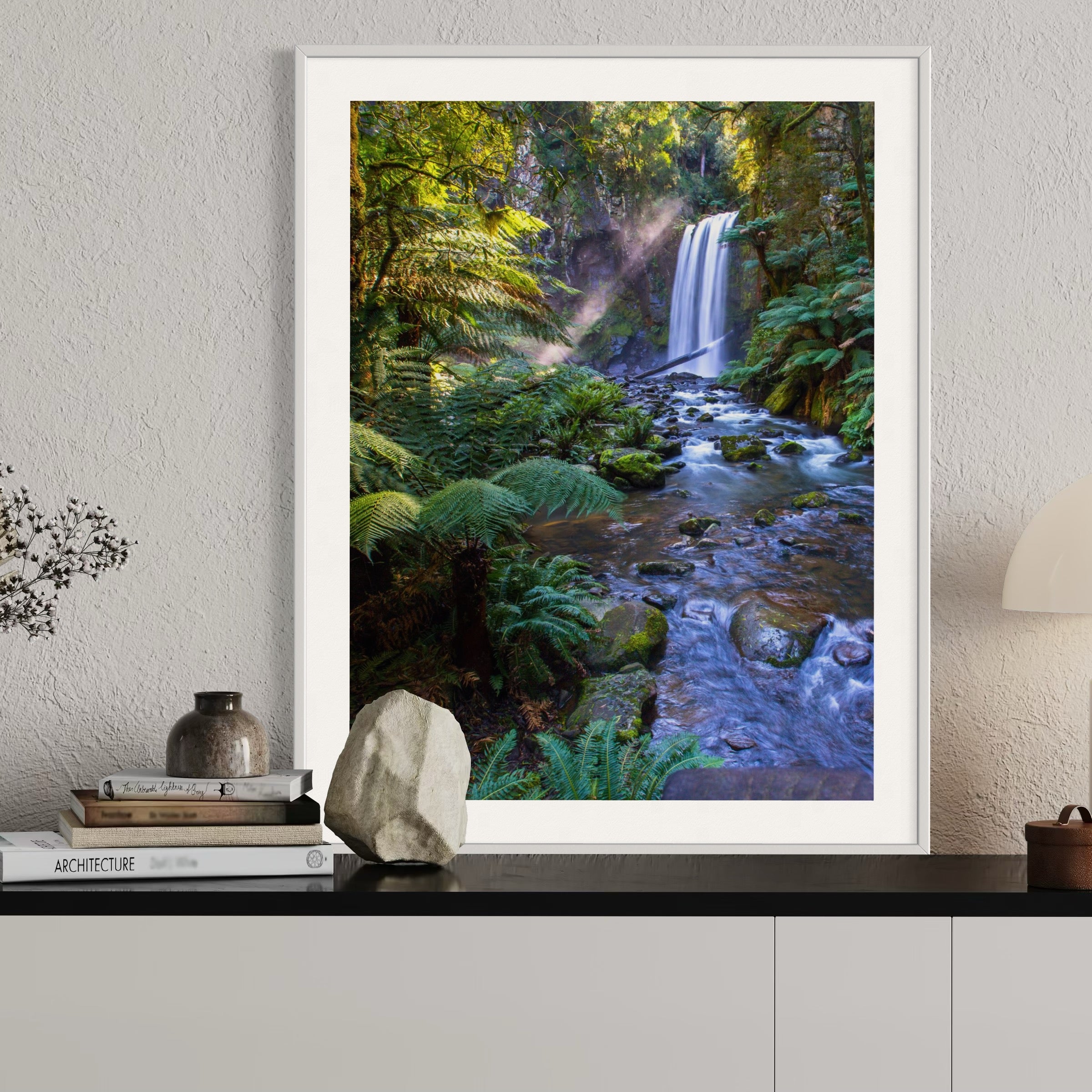 Rainforest Waterfall - Moderno Wall Art Wall Art