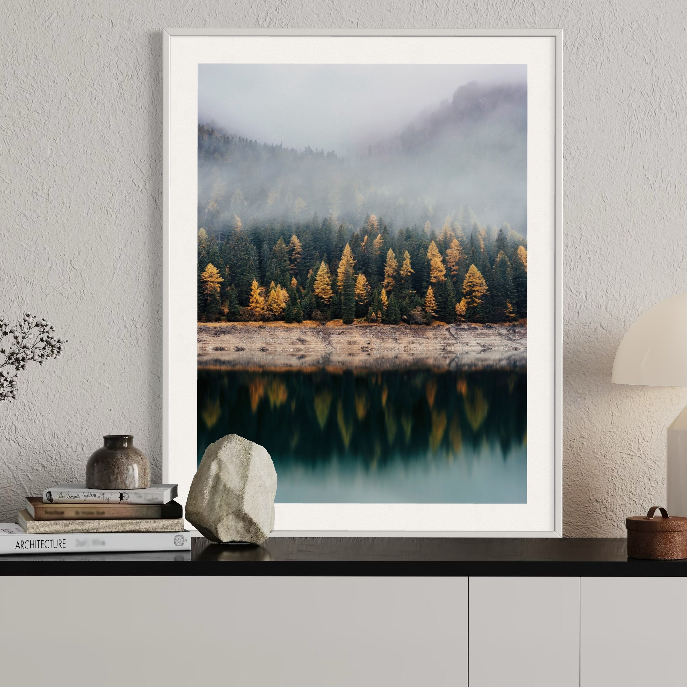 Tranquil Fall Waters - Moderno Wall Art