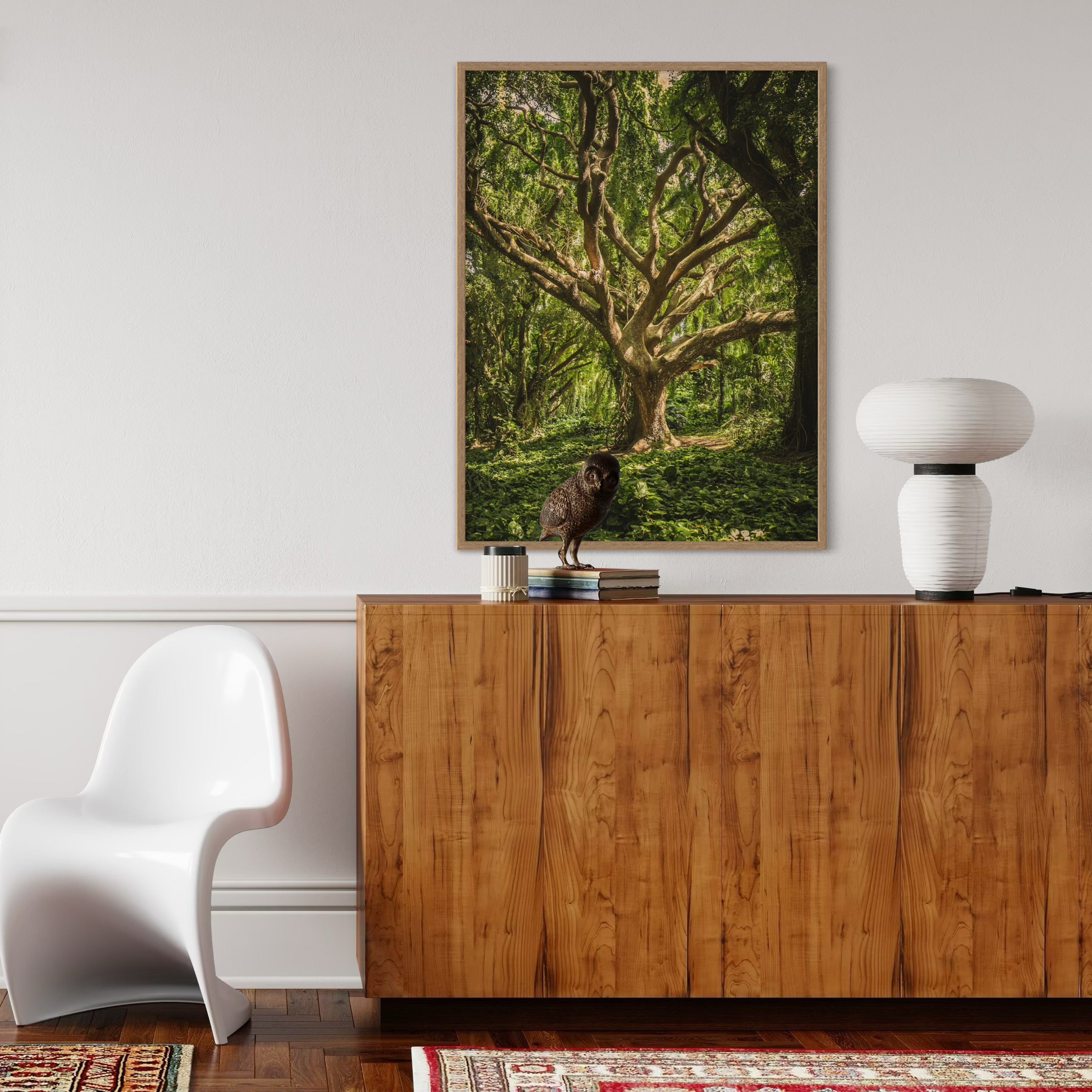 Sunlit Woodland - Moderno Wall Art Wall Art